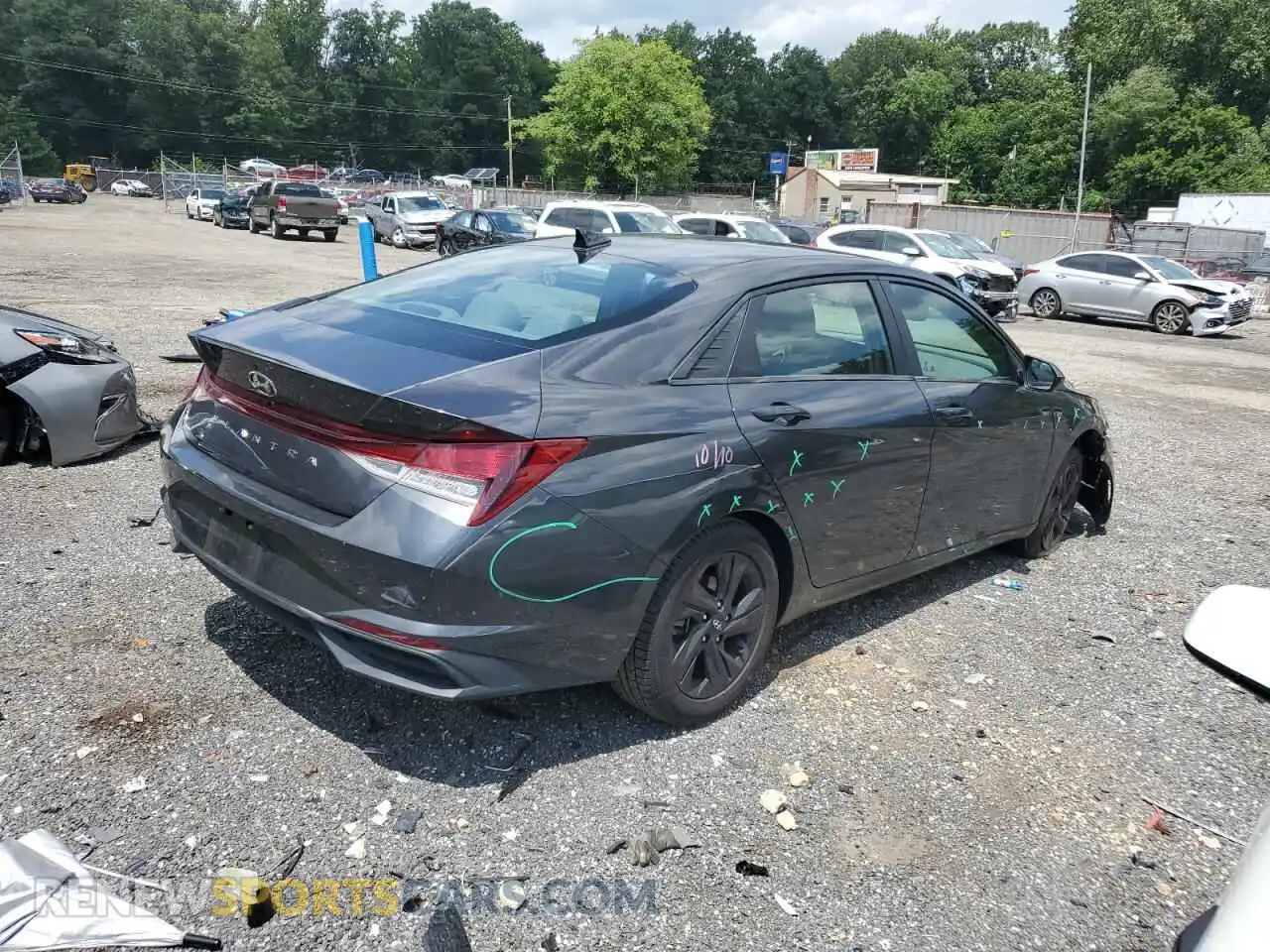 3 Фотография поврежденного автомобиля 5NPLM4AG7MH012790 HYUNDAI ELANTRA 2021