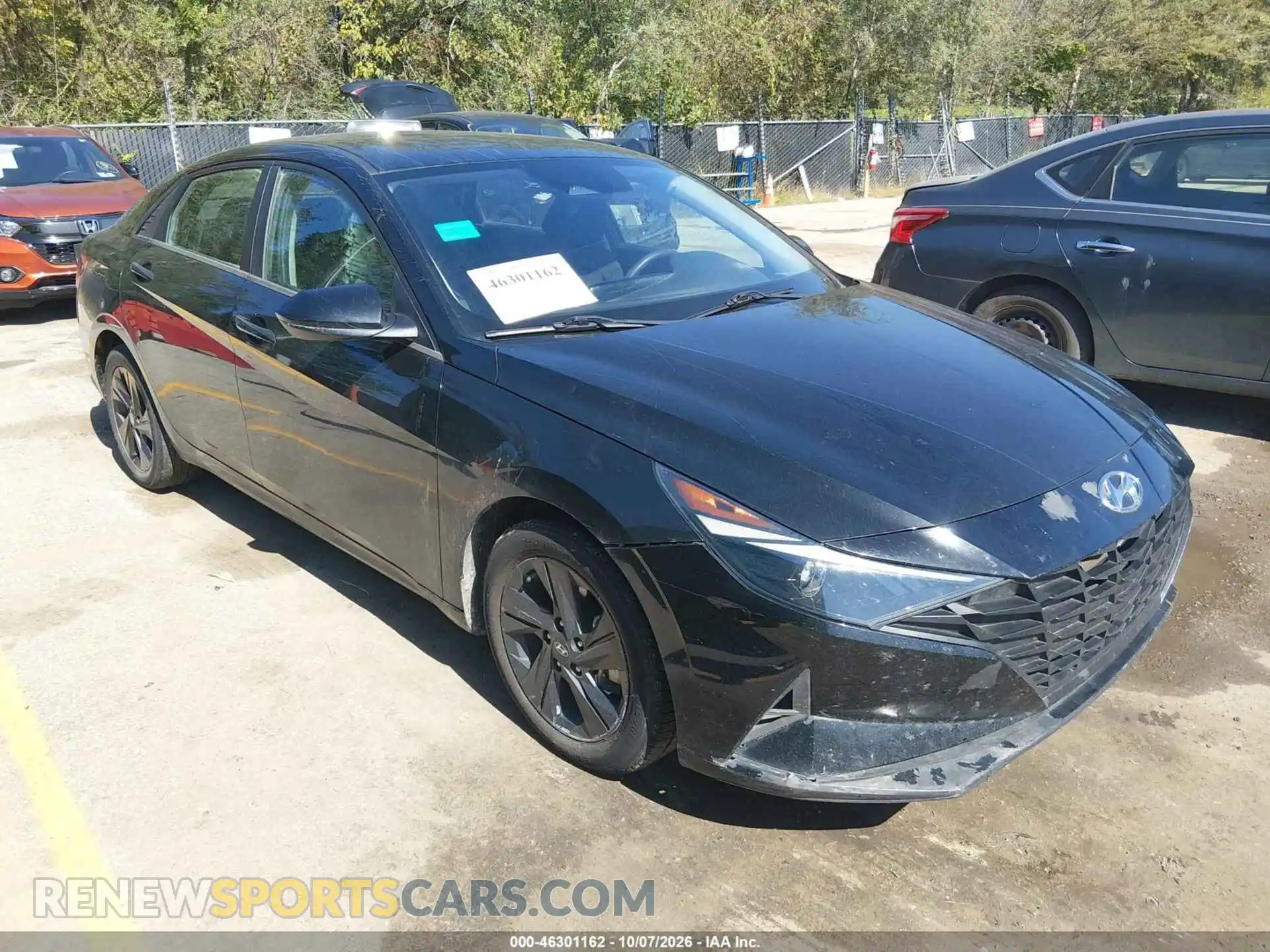 1 Photograph of a damaged car 5NPLM4AG7MH028892 HYUNDAI ELANTRA 2021