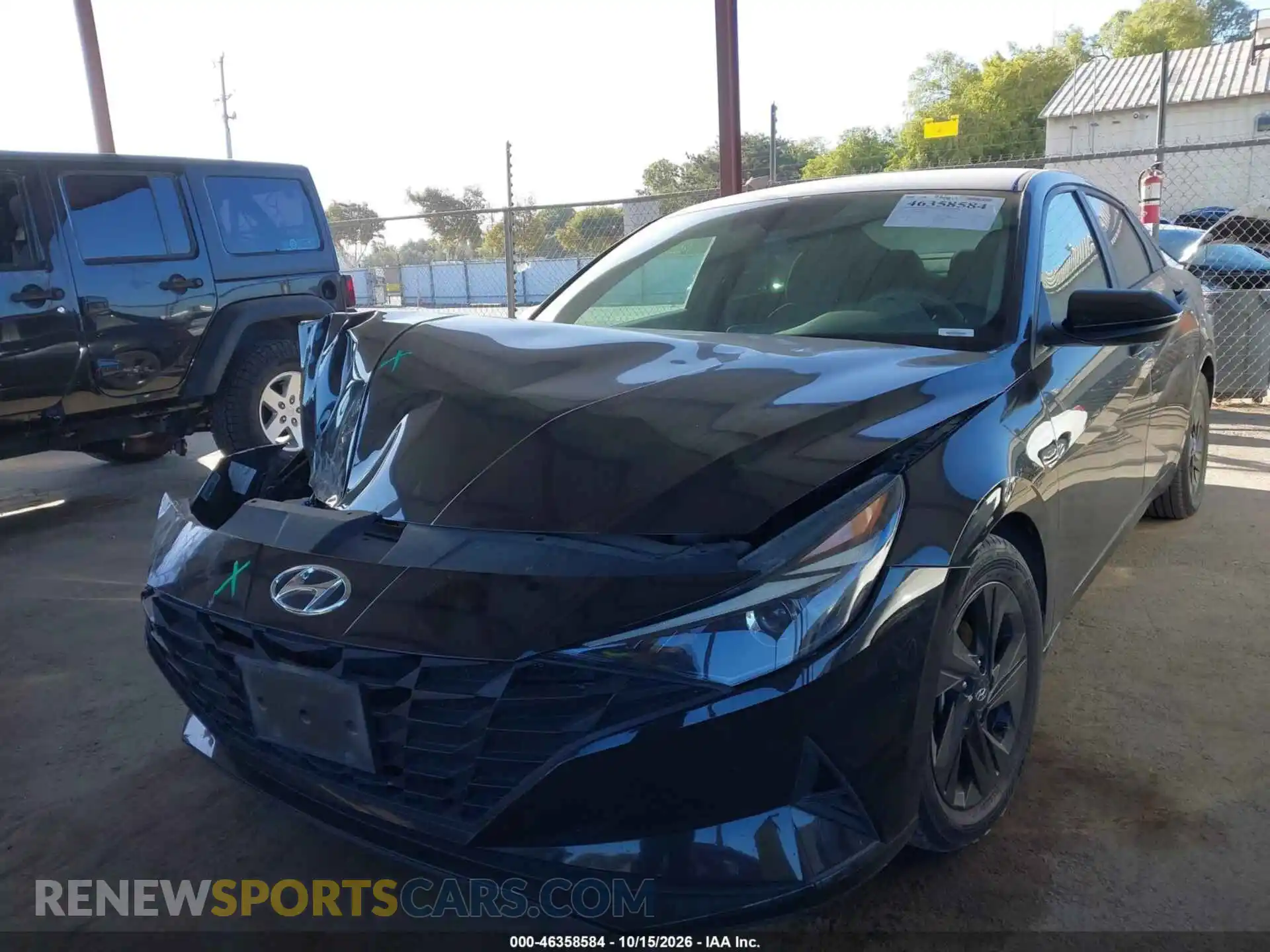 2 fotografías del automóvil dañado 5NPLM4AG8MH001779 HYUNDAI ELANTRA 2021