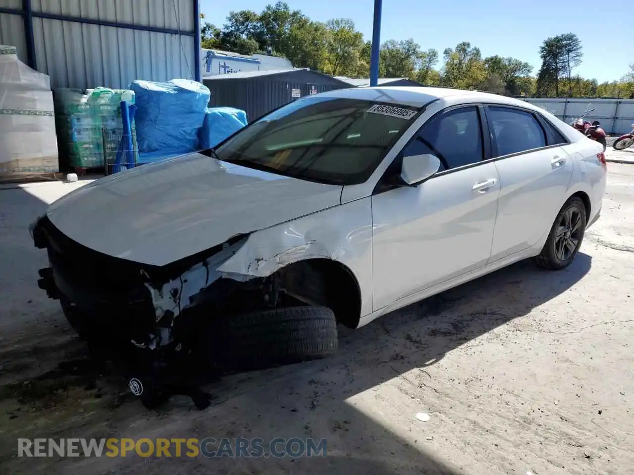 1 Photograph of a damaged car 5NPLM4AG8MH009462 HYUNDAI ELANTRA 2021