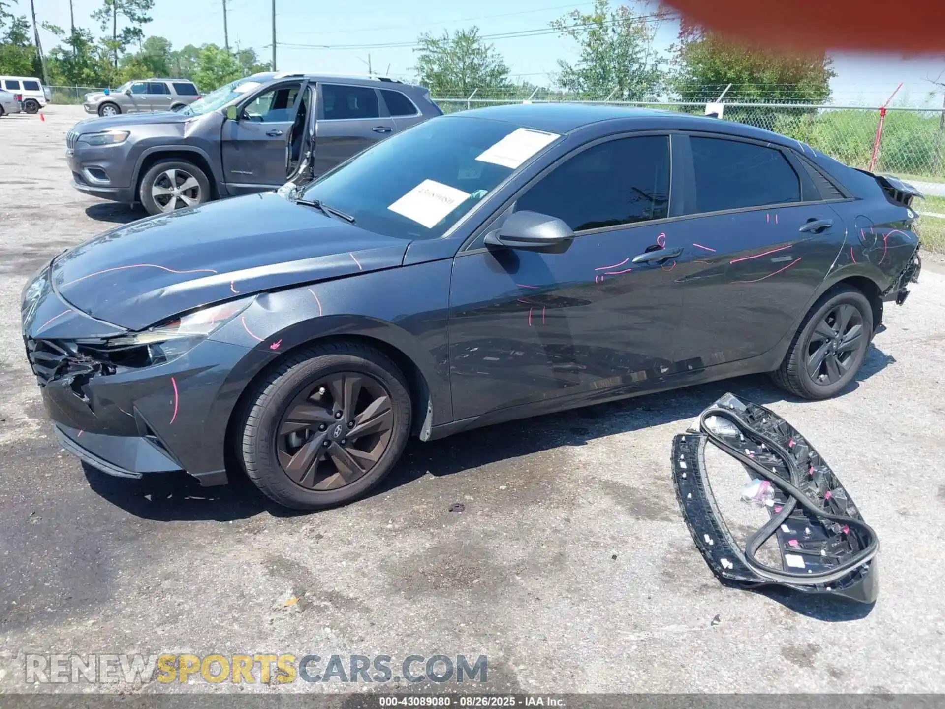 2 Photograph of a damaged car 5NPLM4AG8MH009512 HYUNDAI ELANTRA 2021