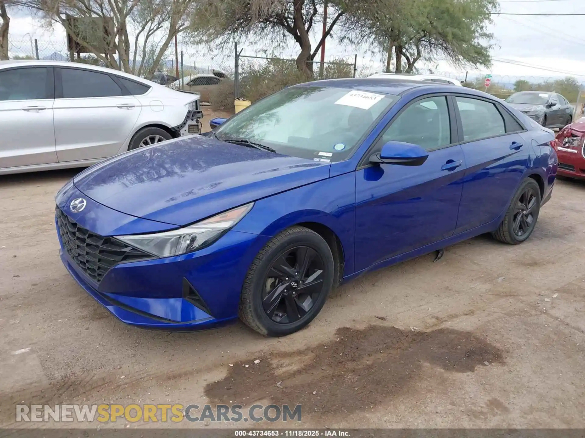 2 Photograph of a damaged car 5NPLM4AG8MH030084 HYUNDAI ELANTRA 2021