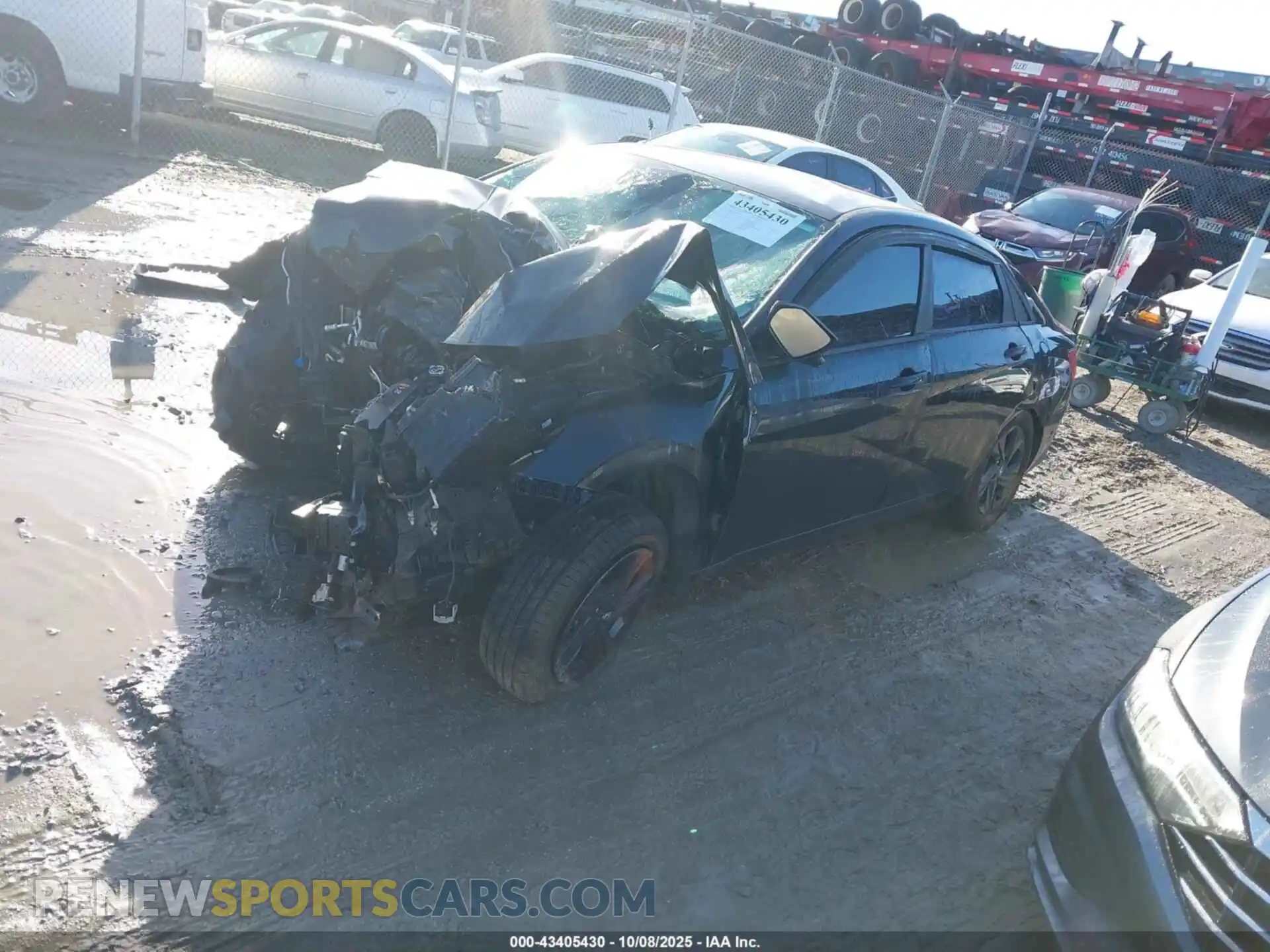 2 fotografías del automóvil dañado 5NPLM4AG8MH032949 HYUNDAI ELANTRA 2021