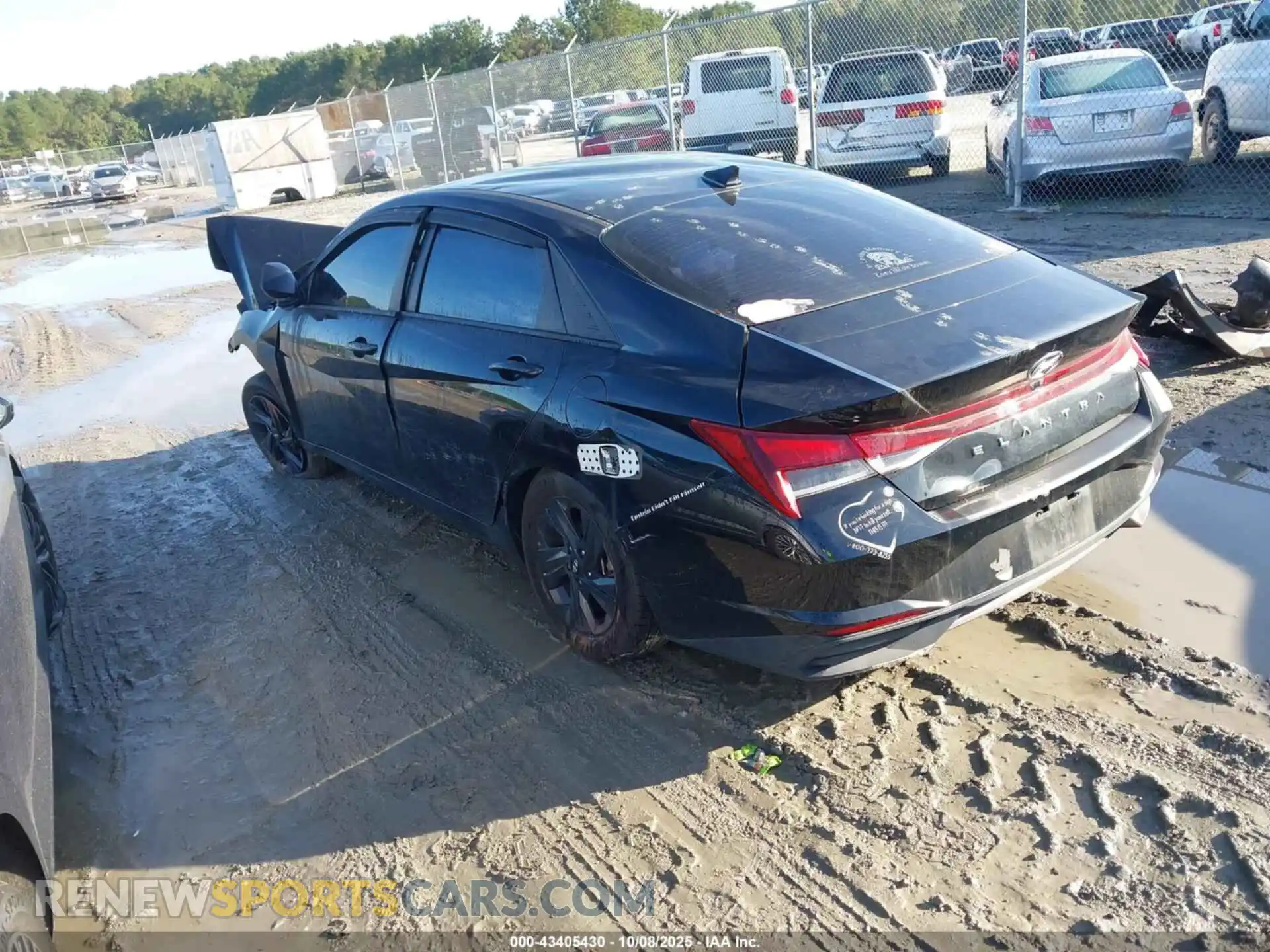 3 fotografías del automóvil dañado 5NPLM4AG8MH032949 HYUNDAI ELANTRA 2021