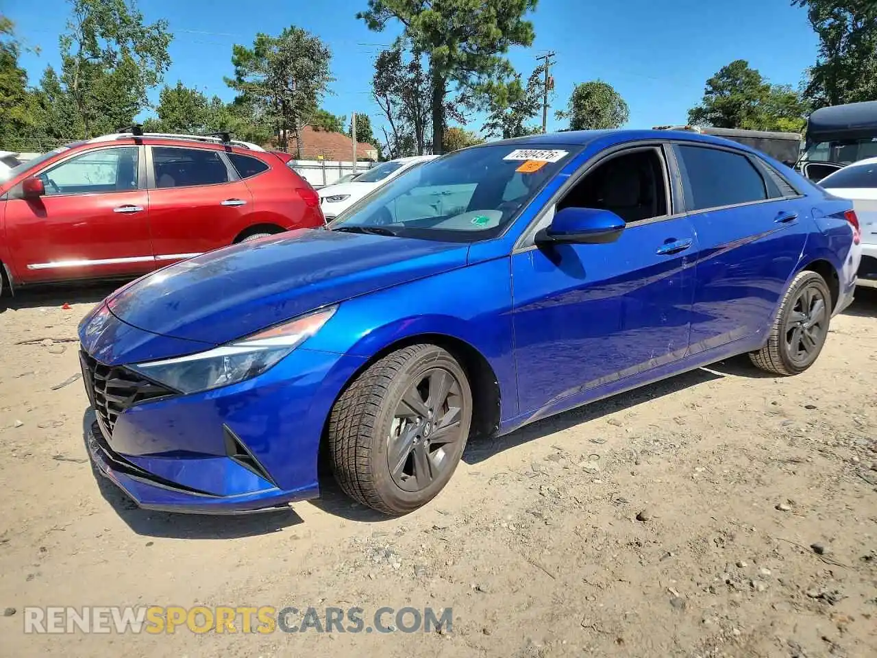 1 Photograph of a damaged car 5NPLM4AG8MH041361 HYUNDAI ELANTRA 2021