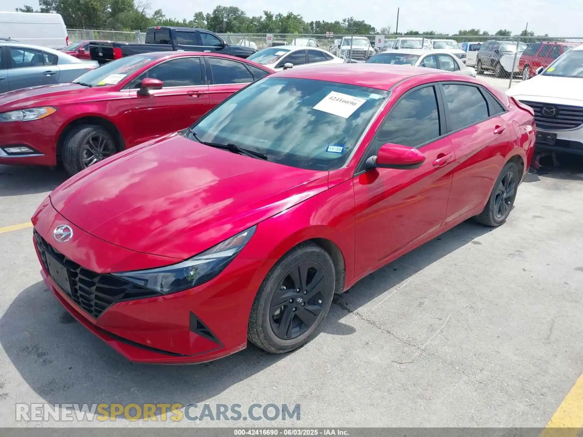 2 Photograph of a damaged car 5NPLM4AG9MH006408 HYUNDAI ELANTRA 2021