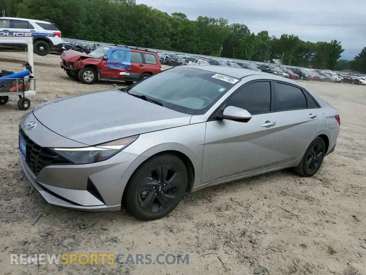 1 Photograph of a damaged car 5NPLM4AG9MH008109 HYUNDAI ELANTRA 2021