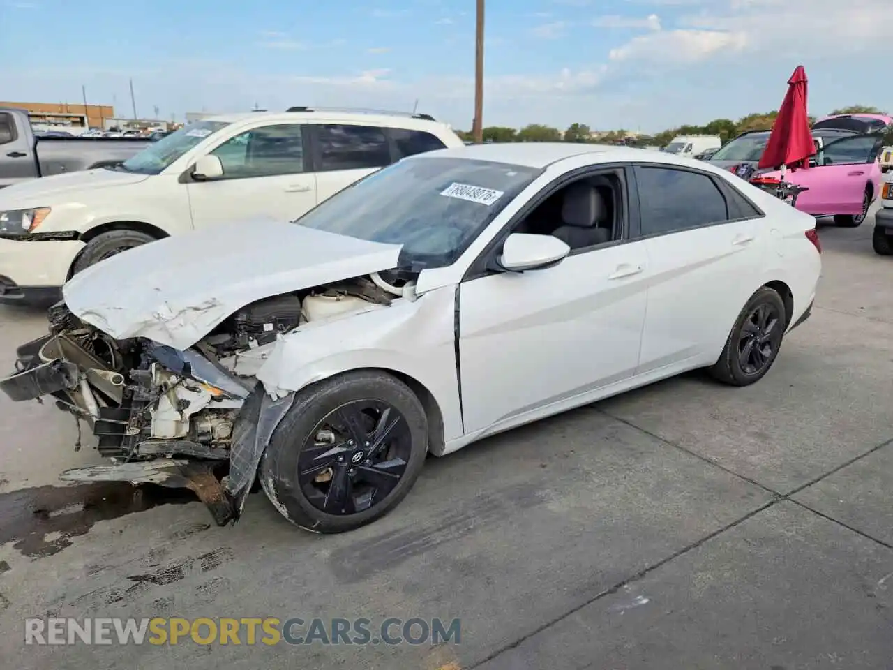 1 Photograph of a damaged car 5NPLM4AG9MH008451 HYUNDAI ELANTRA 2021