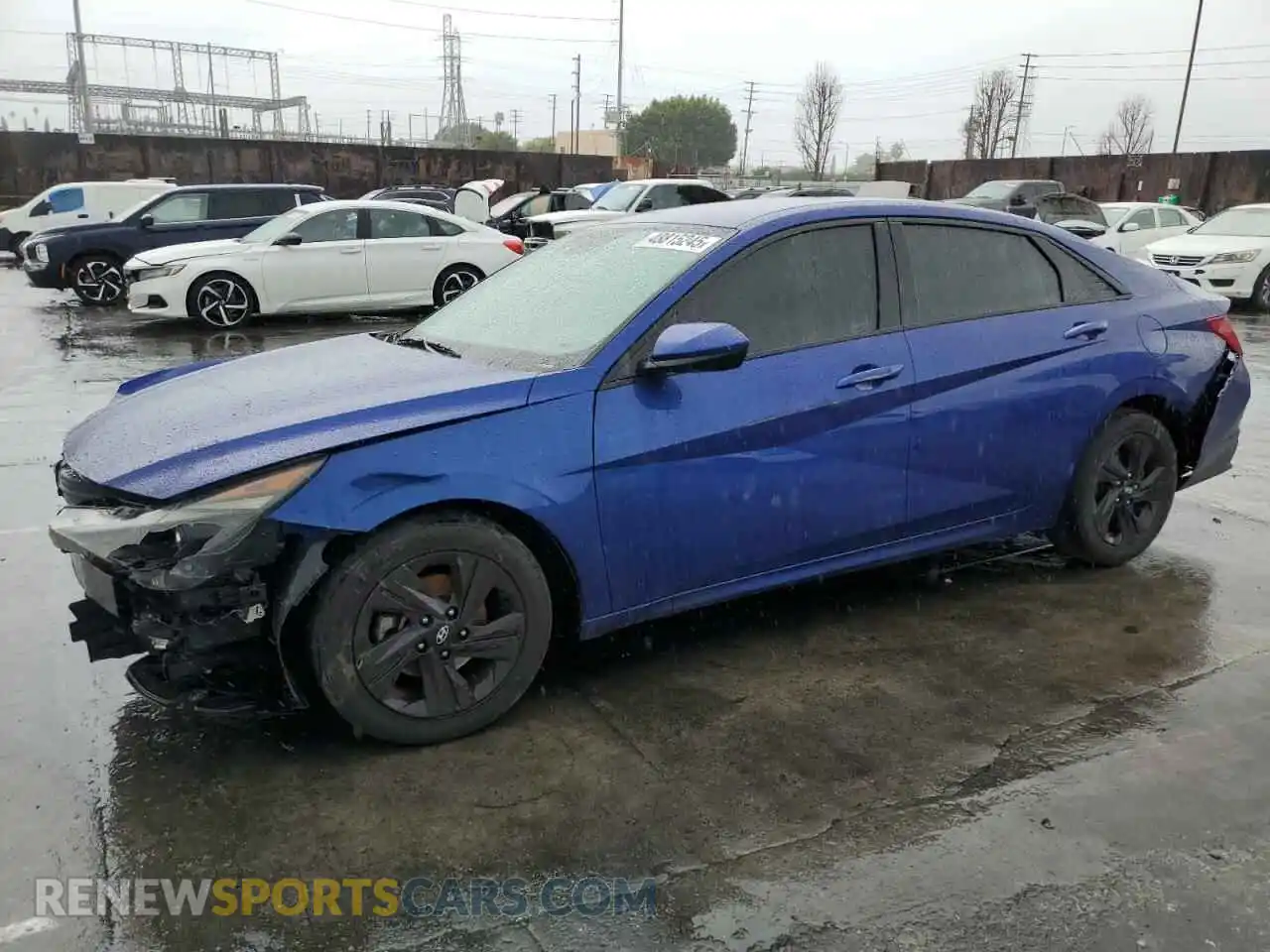 1 Photograph of a damaged car 5NPLM4AG9MH018106 HYUNDAI ELANTRA 2021