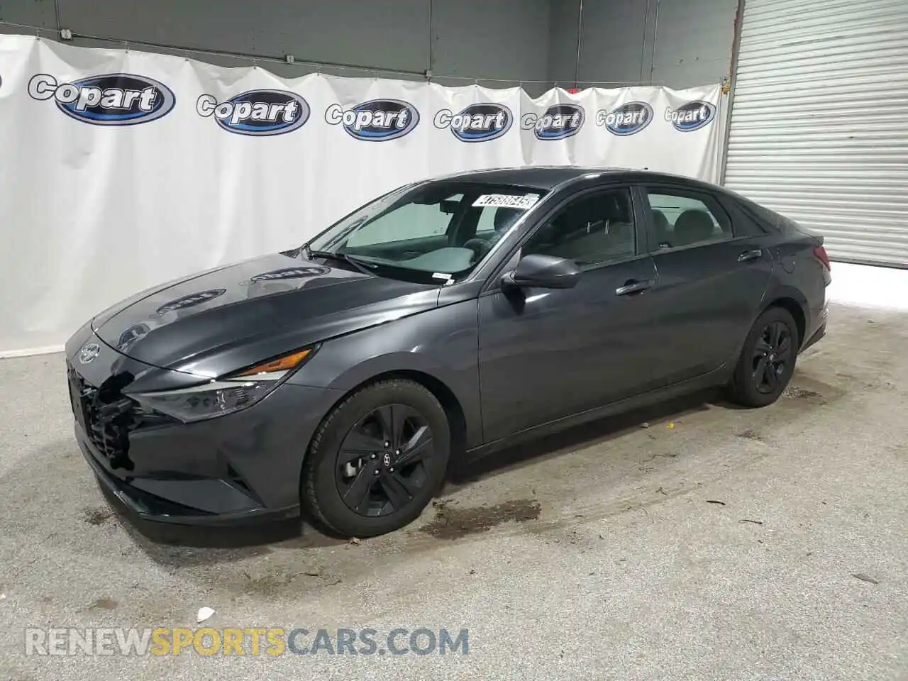 1 Photograph of a damaged car 5NPLM4AG9MH030045 HYUNDAI ELANTRA 2021