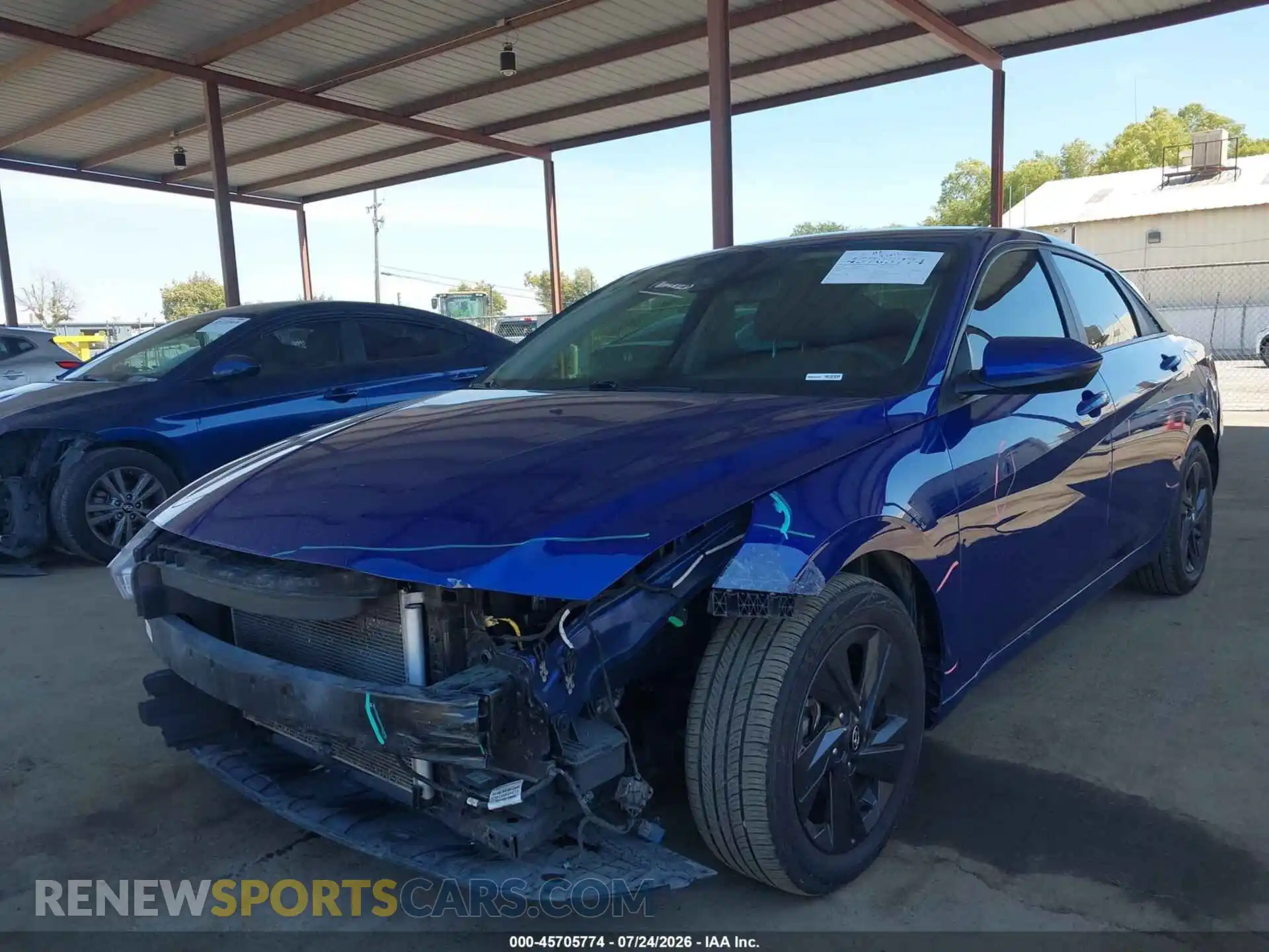 2 fotografías del automóvil dañado 5NPLM4AG9MH035519 HYUNDAI ELANTRA 2021