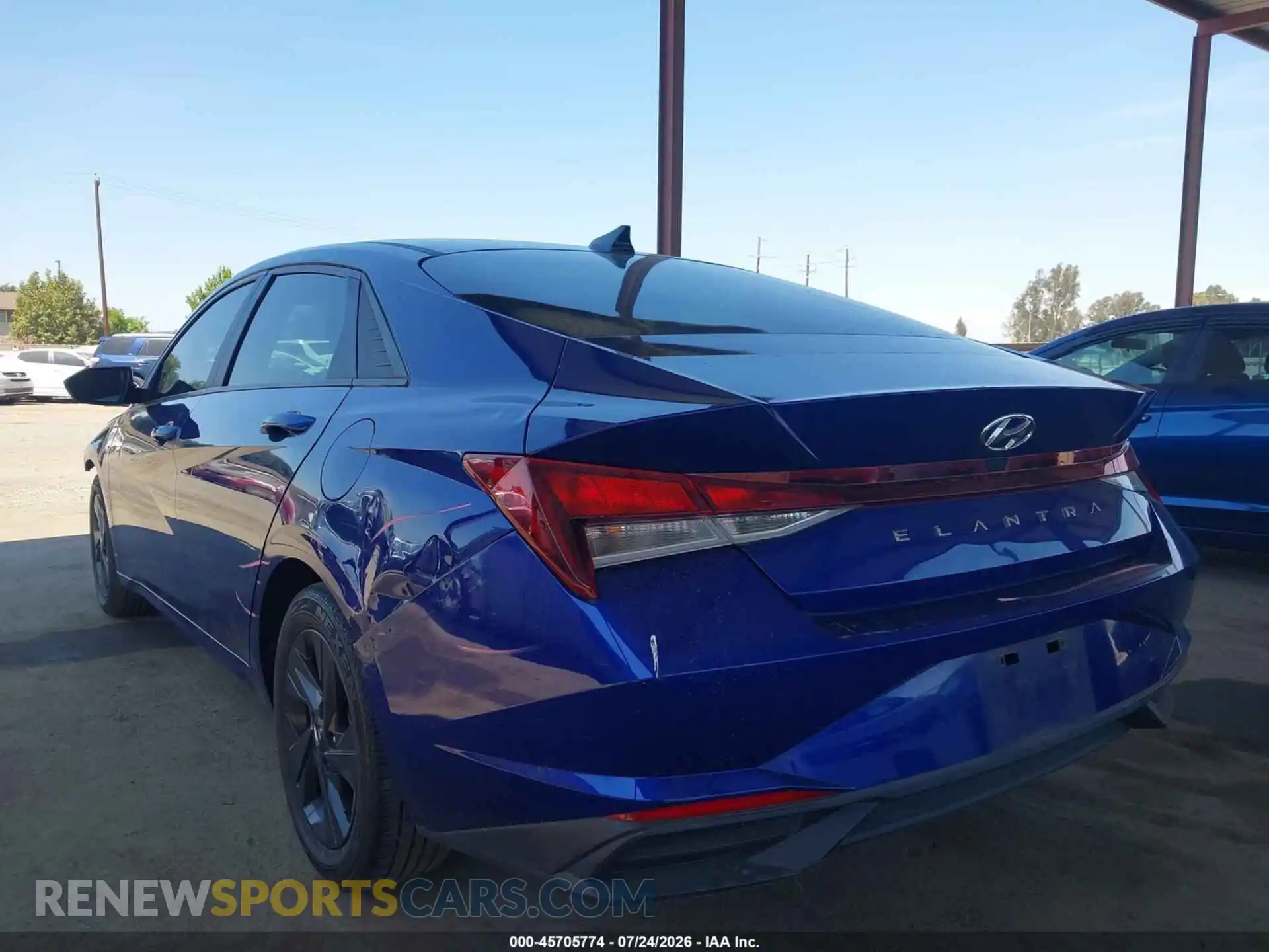 3 fotografías del automóvil dañado 5NPLM4AG9MH035519 HYUNDAI ELANTRA 2021