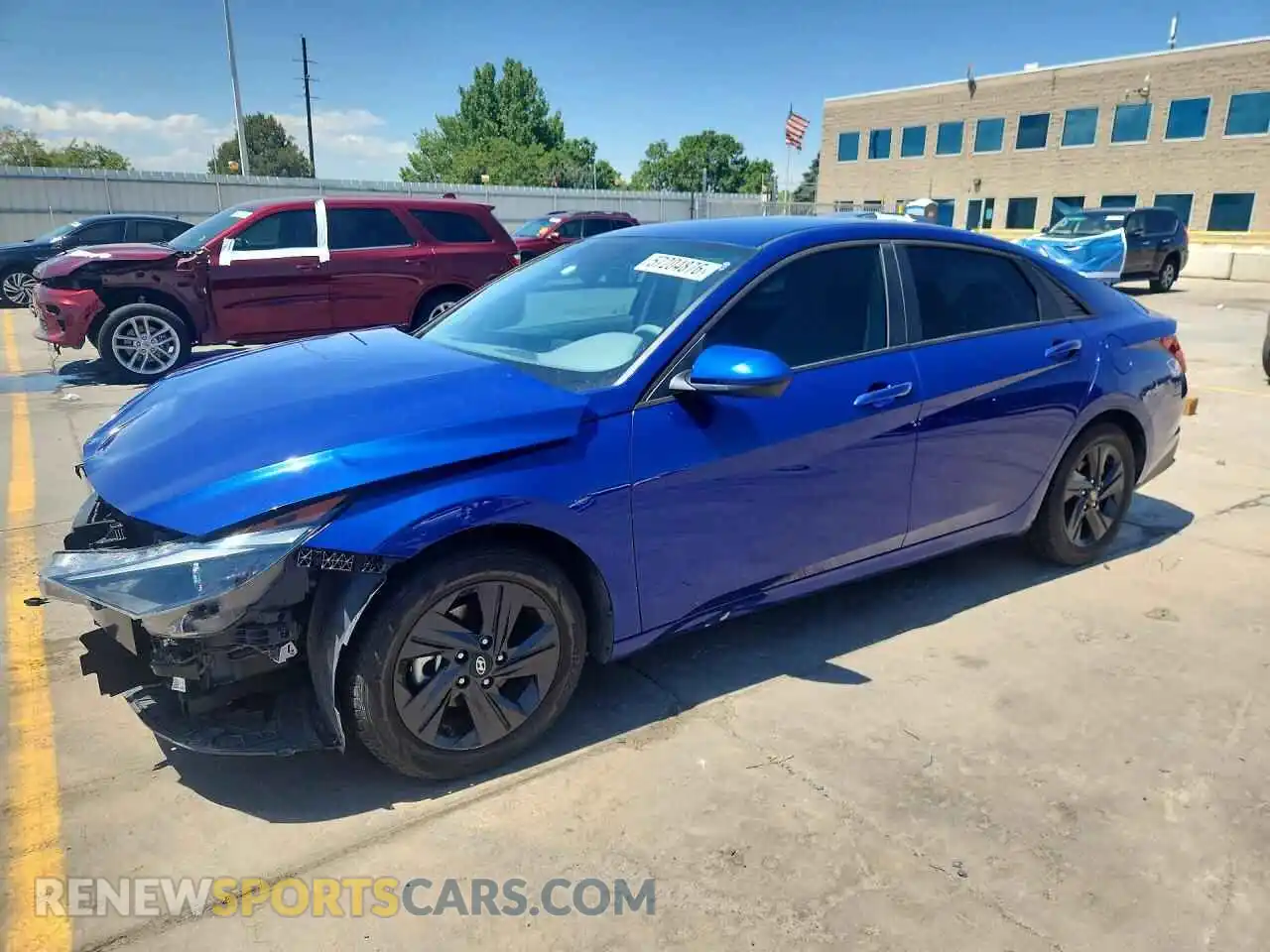 1 Photograph of a damaged car 5NPLM4AGXMH000441 HYUNDAI ELANTRA 2021