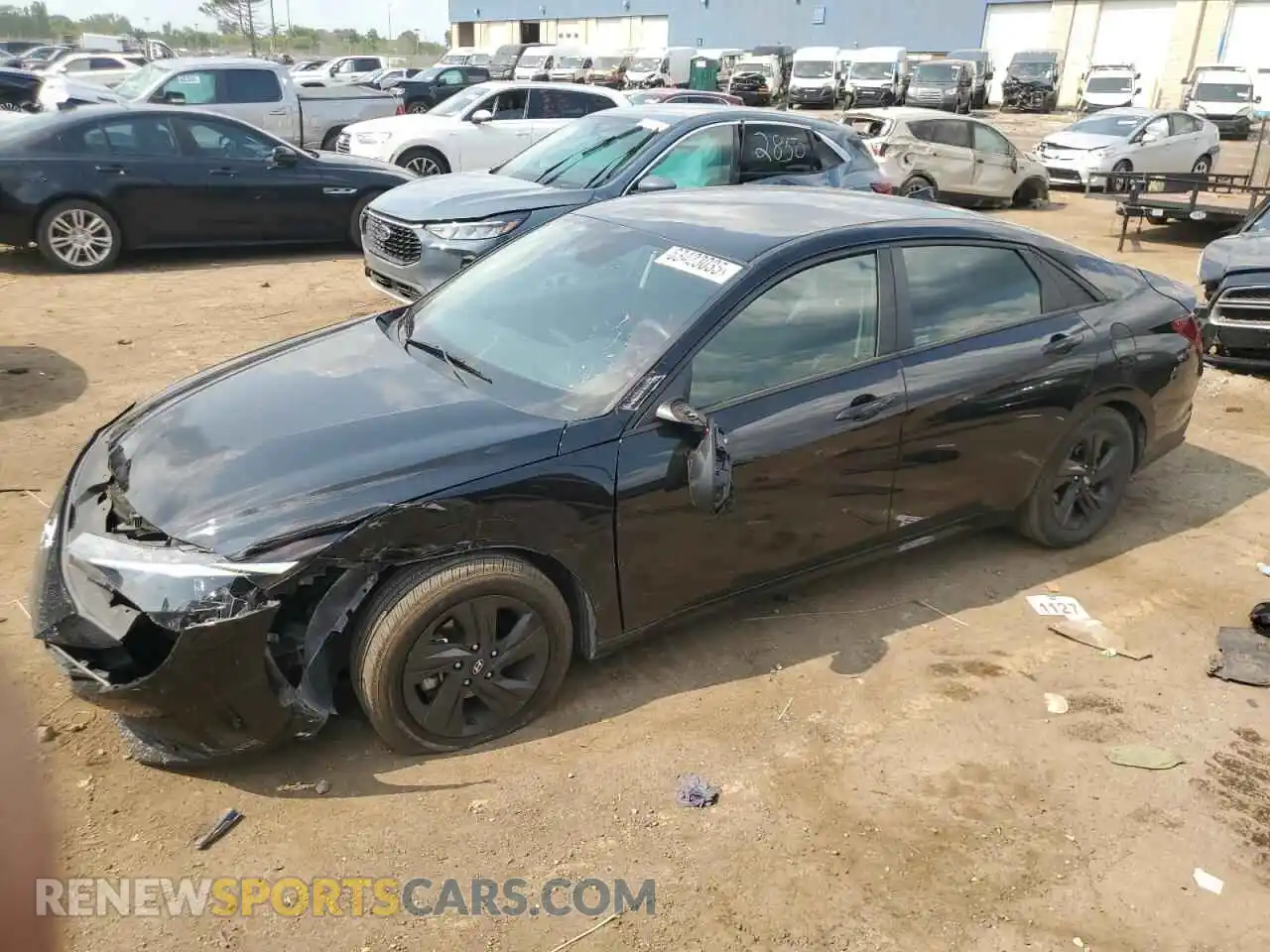 1 Photograph of a damaged car 5NPLM4AGXMH010046 HYUNDAI ELANTRA 2021