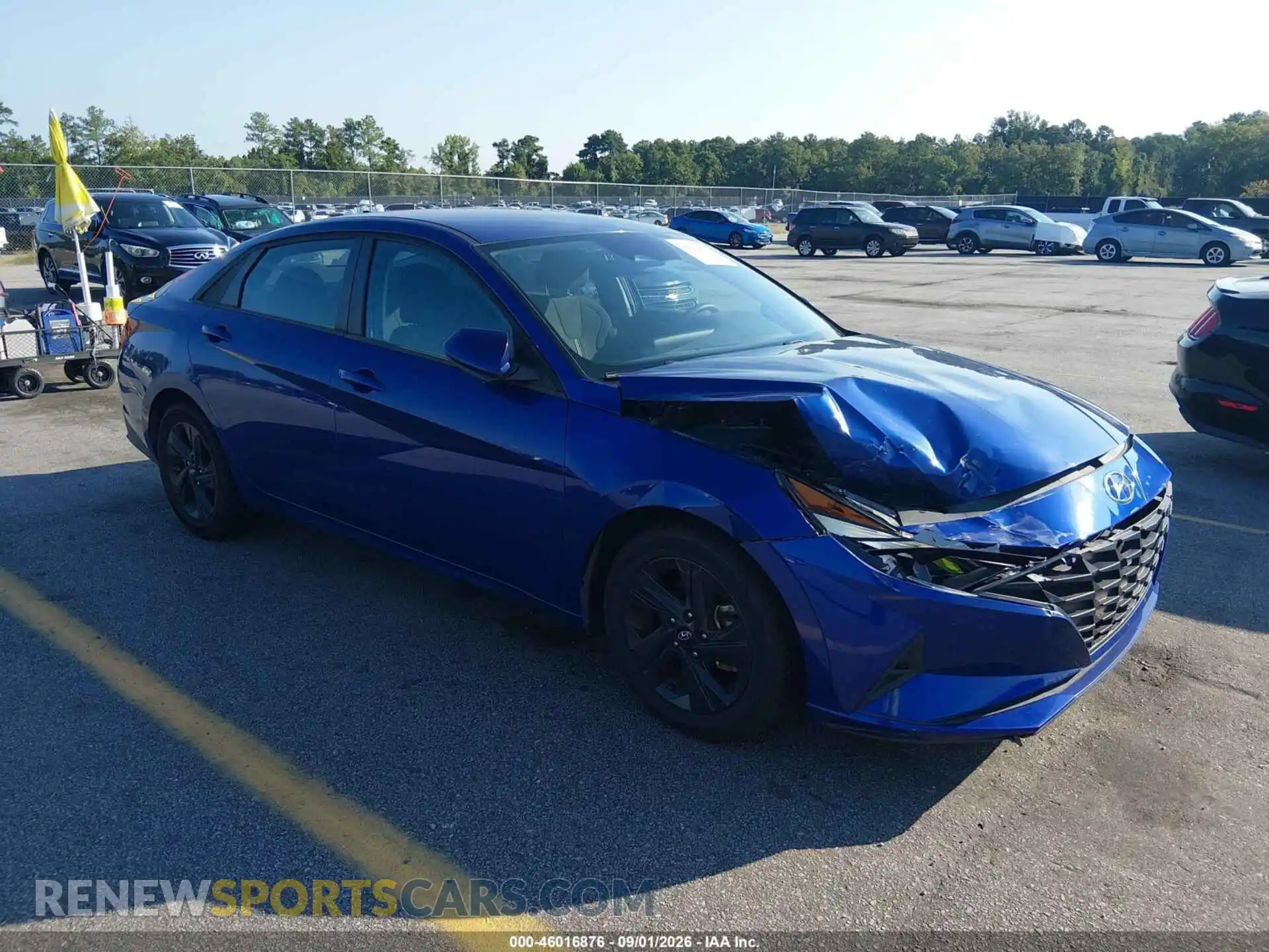 1 Photograph of a damaged car 5NPLM4AGXMH027168 HYUNDAI ELANTRA 2021