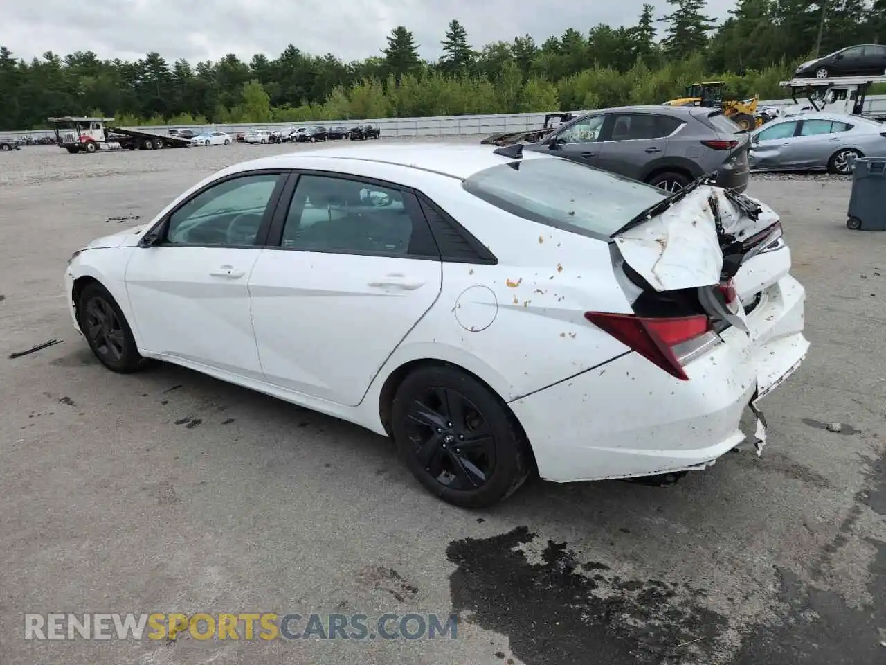 2 fotografías del automóvil dañado 5NPLM4AGXMH038879 HYUNDAI ELANTRA 2021