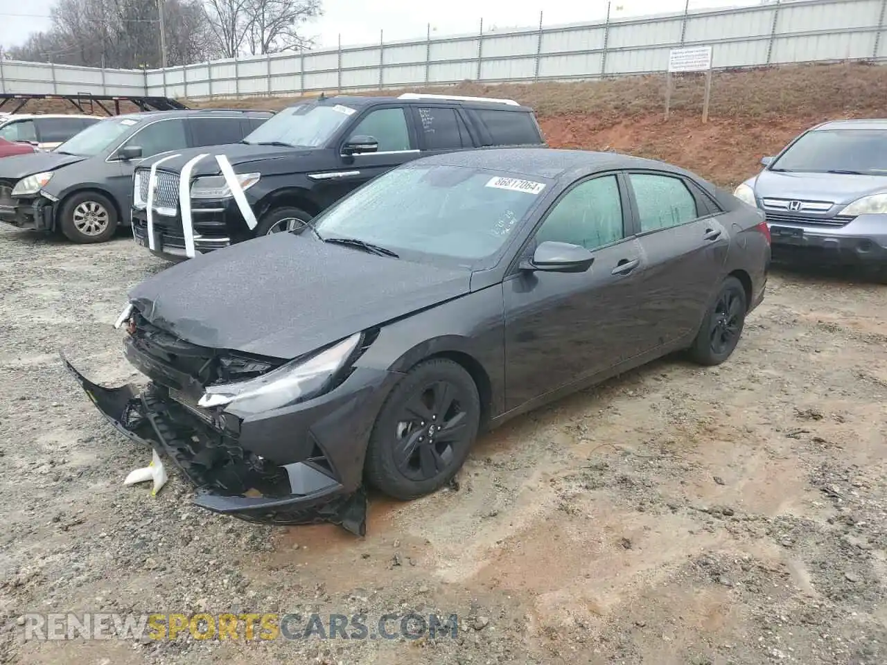 1 Photograph of a damaged car 5NPLM4AGXMH047713 HYUNDAI ELANTRA 2021