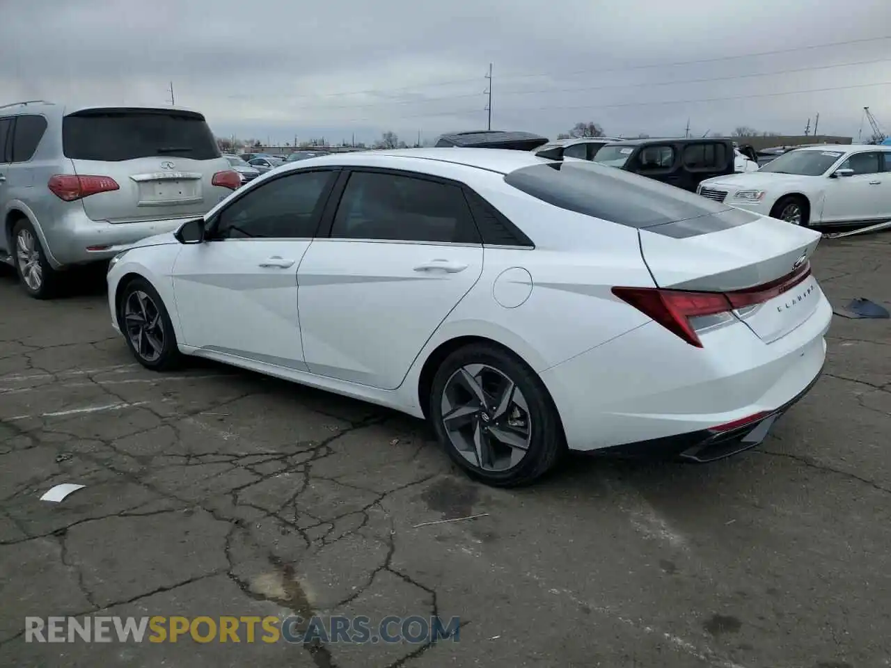 2 Photograph of a damaged car 5NPLN4AG0MH012711 HYUNDAI ELANTRA 2021
