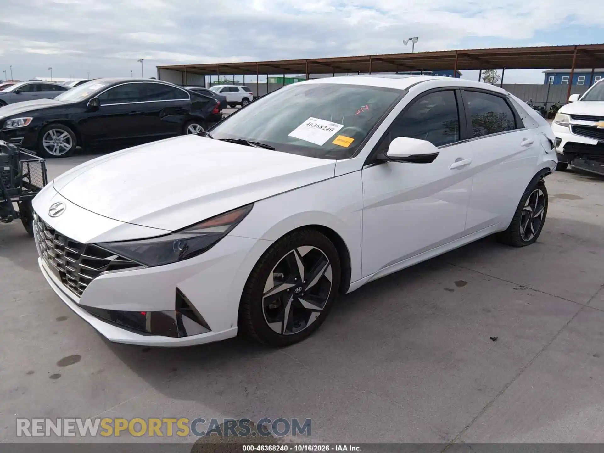 2 fotografías del automóvil dañado 5NPLN4AG0MH015866 HYUNDAI ELANTRA 2021