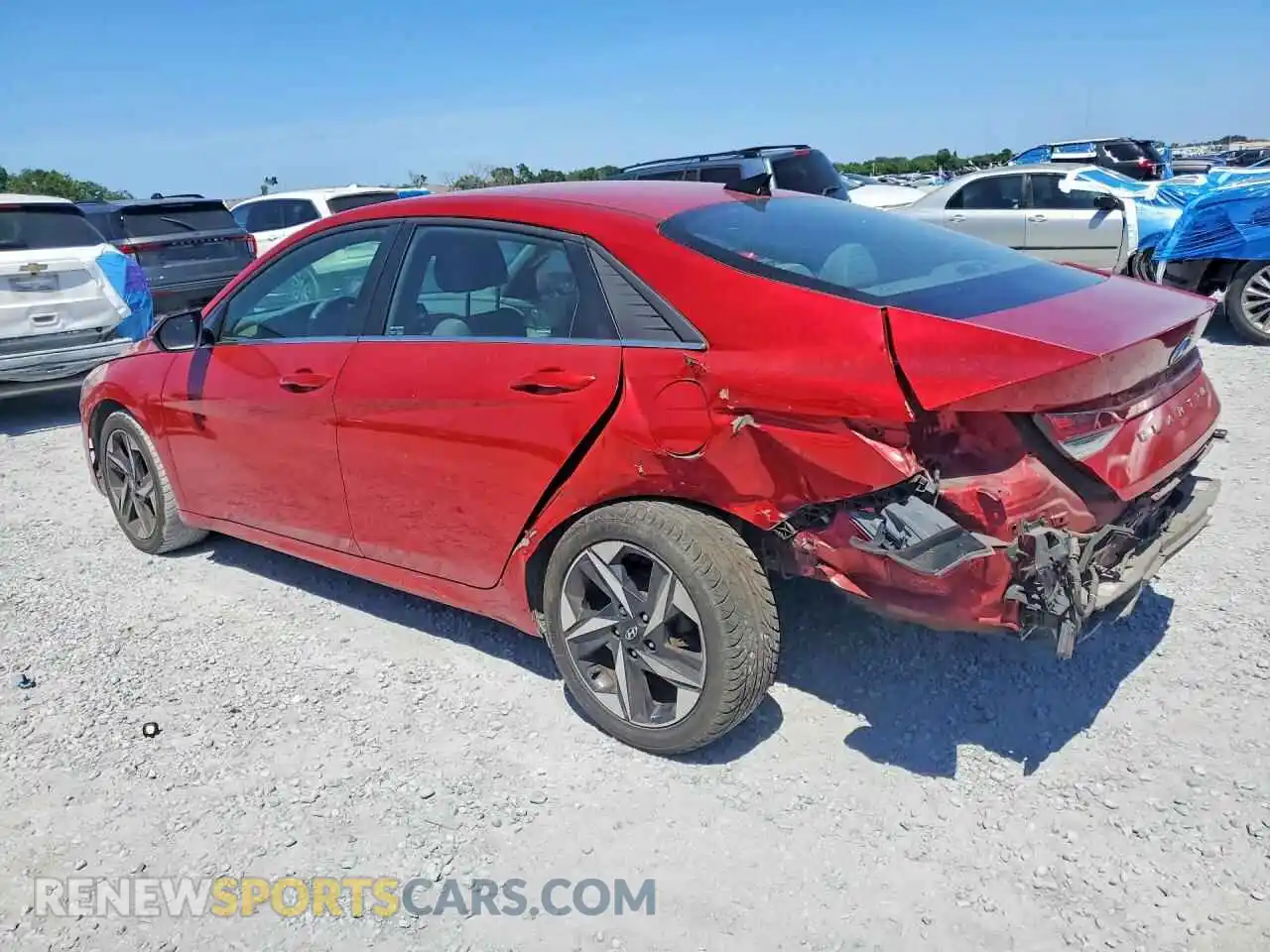 2 Photograph of a damaged car 5NPLN4AG0MH020968 HYUNDAI ELANTRA 2021