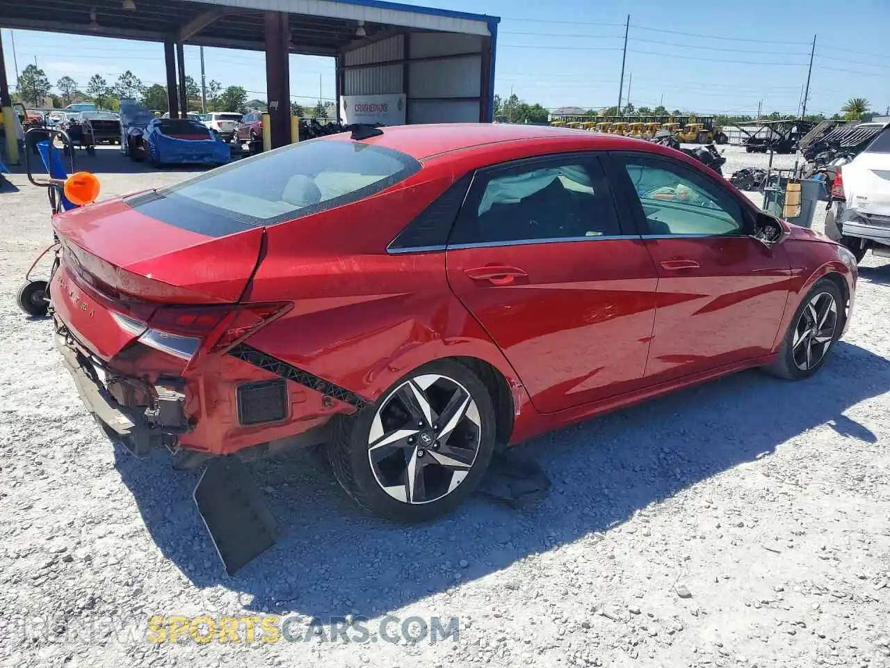 3 Photograph of a damaged car 5NPLN4AG0MH020968 HYUNDAI ELANTRA 2021