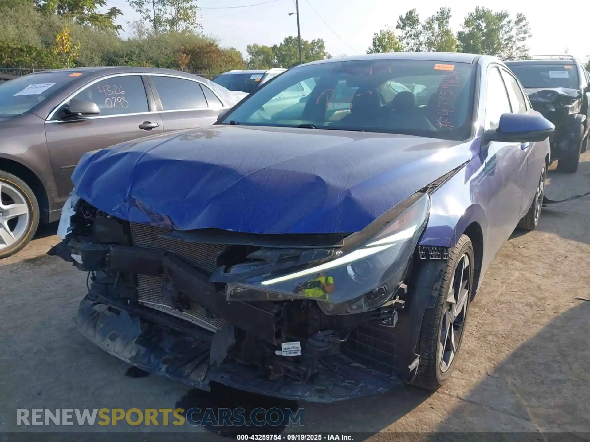 2 Photograph of a damaged car 5NPLN4AG1MH012717 HYUNDAI ELANTRA 2021
