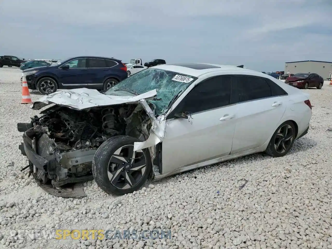 1 Photograph of a damaged car 5NPLN4AG1MH014466 HYUNDAI ELANTRA 2021
