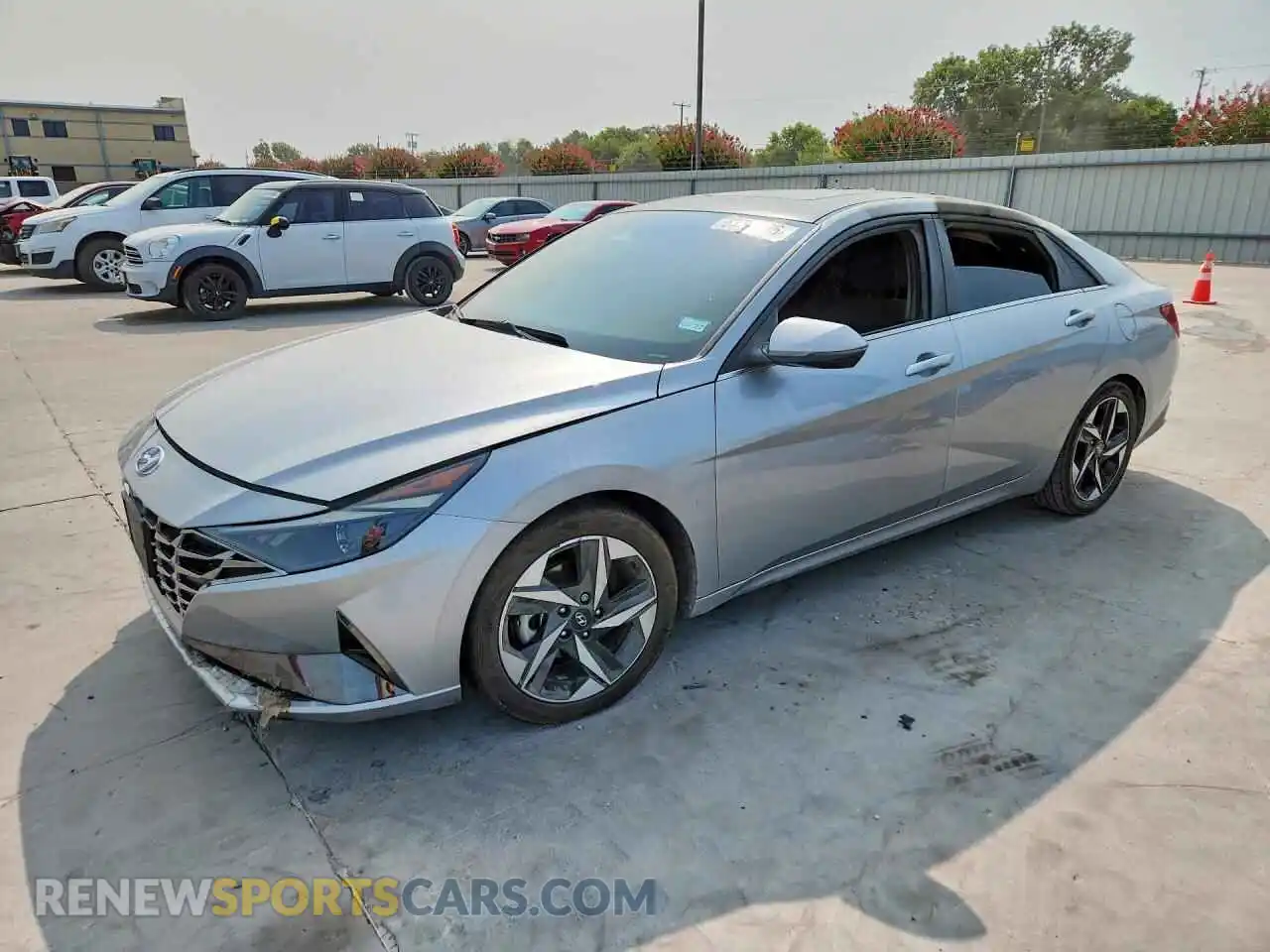 1 Photograph of a damaged car 5NPLN4AG2MH011138 HYUNDAI ELANTRA 2021
