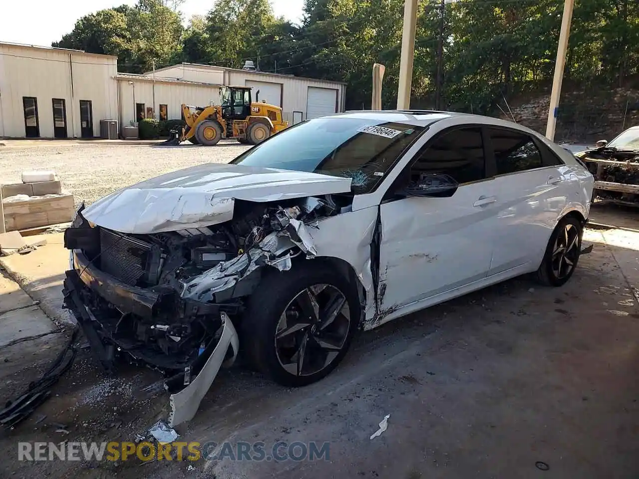 1 Photograph of a damaged car 5NPLN4AG2MH012421 HYUNDAI ELANTRA 2021