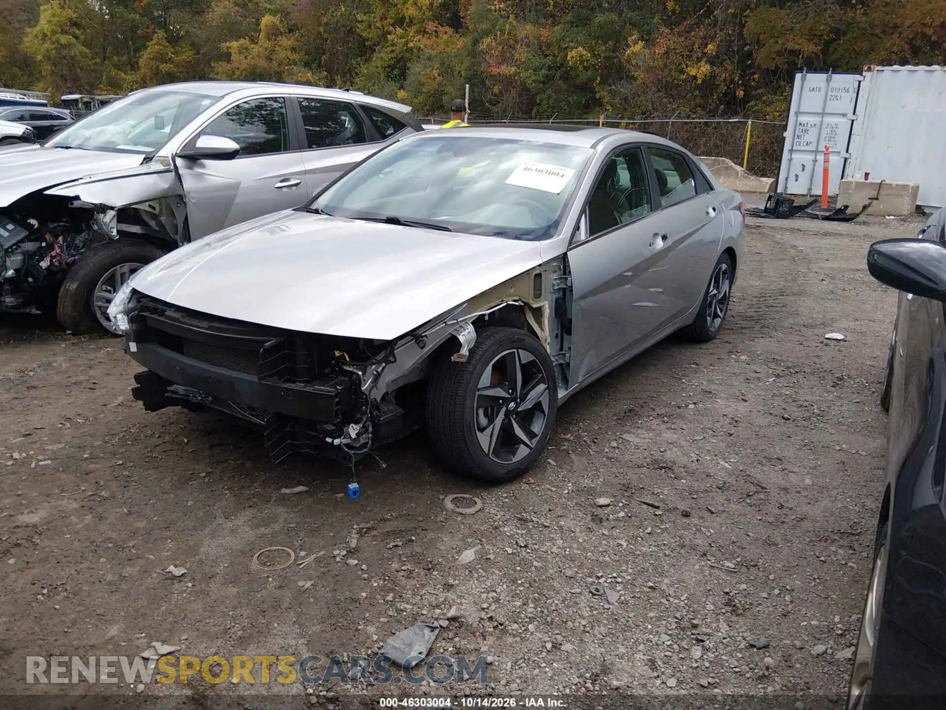 2 Photograph of a damaged car 5NPLN4AG2MH014296 HYUNDAI ELANTRA 2021