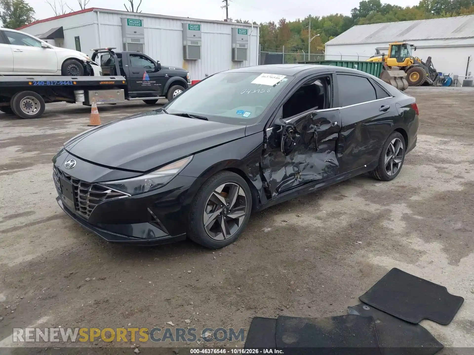 2 fotografías del automóvil dañado 5NPLN4AG2MH043958 HYUNDAI ELANTRA 2021