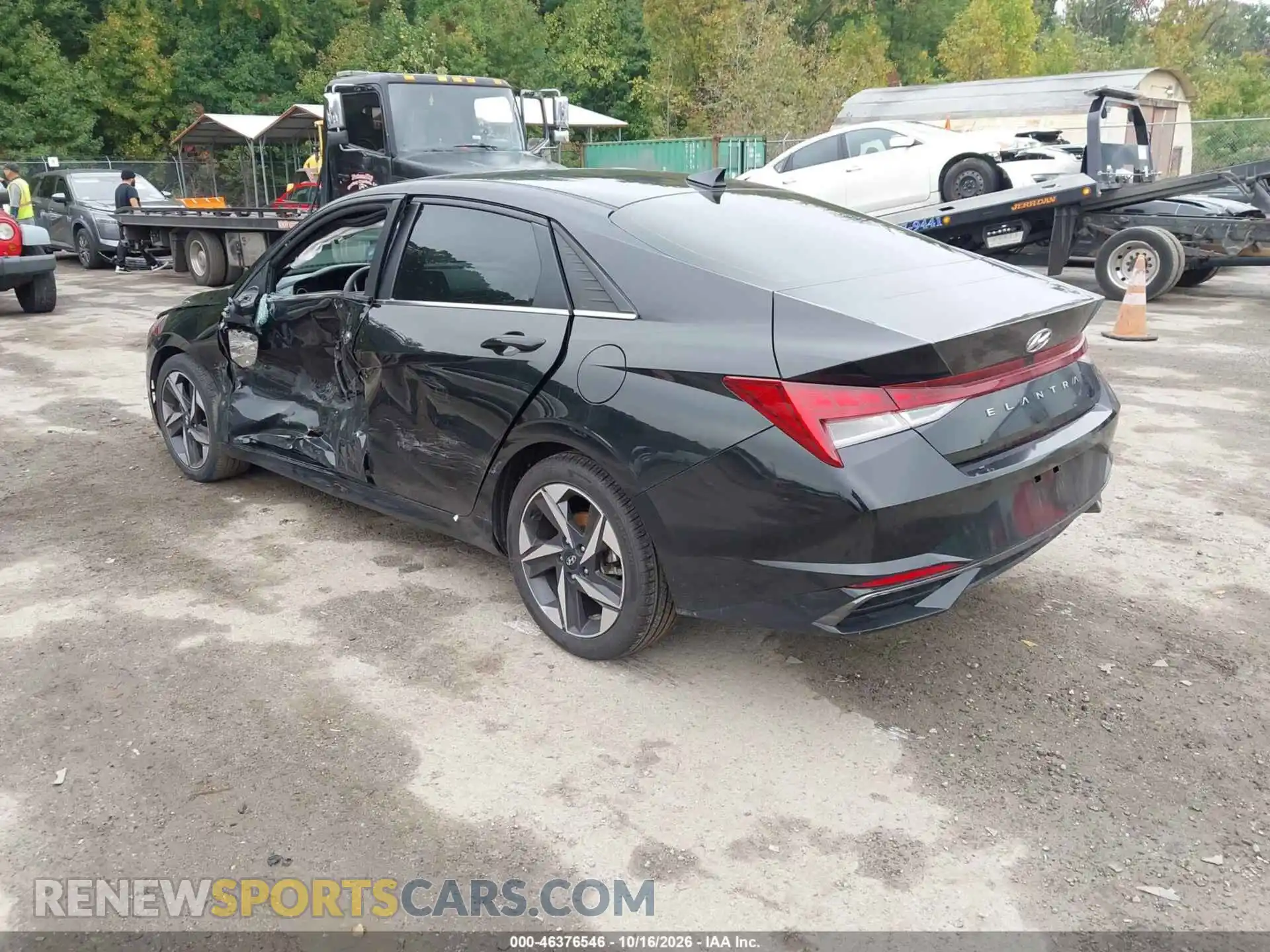 3 fotografías del automóvil dañado 5NPLN4AG2MH043958 HYUNDAI ELANTRA 2021