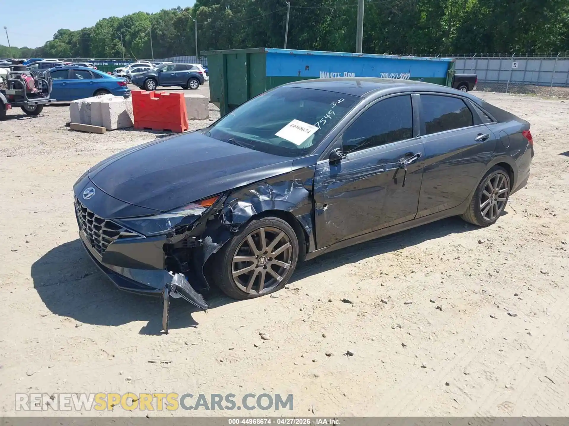 2 Photograph of a damaged car 5NPLN4AG3MH007549 HYUNDAI ELANTRA 2021