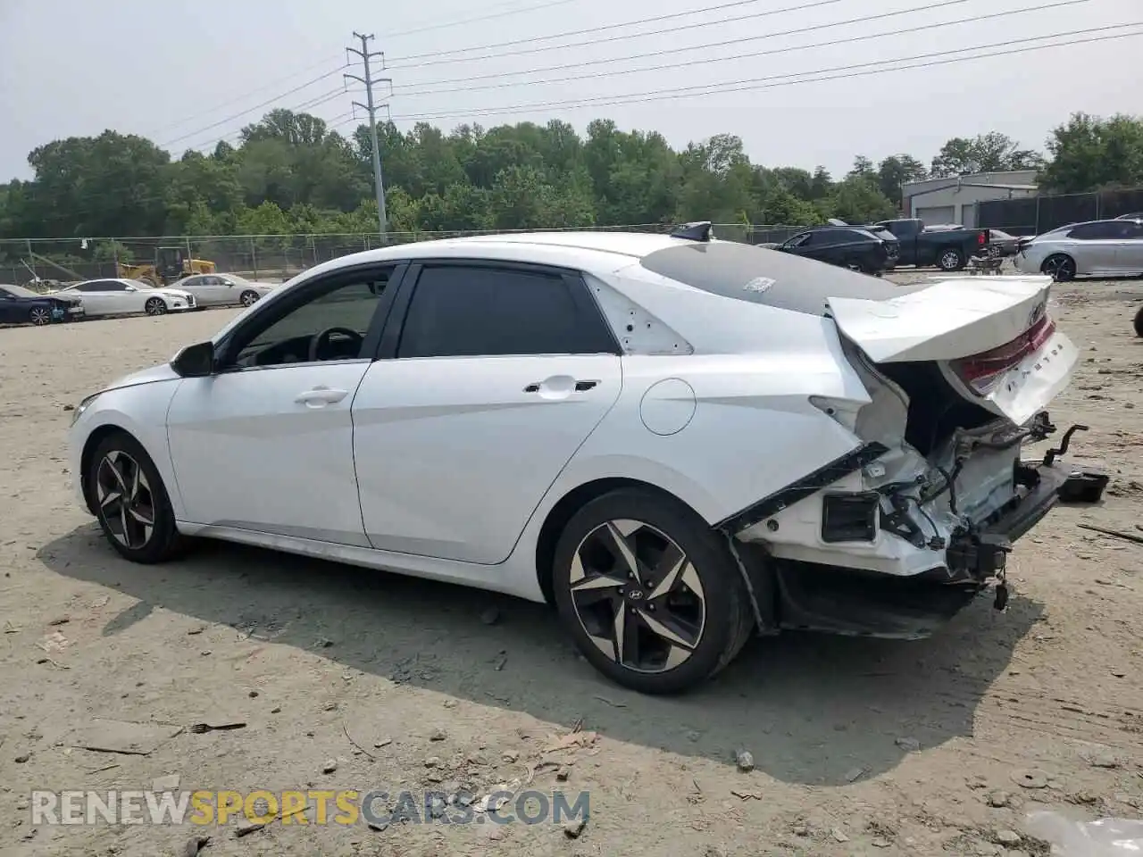 2 Photograph of a damaged car 5NPLN4AG4MH005793 HYUNDAI ELANTRA 2021