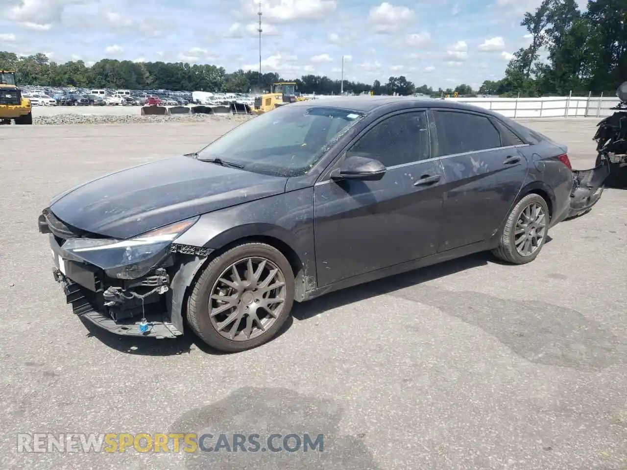 1 Photograph of a damaged car 5NPLN4AG4MH006068 HYUNDAI ELANTRA 2021