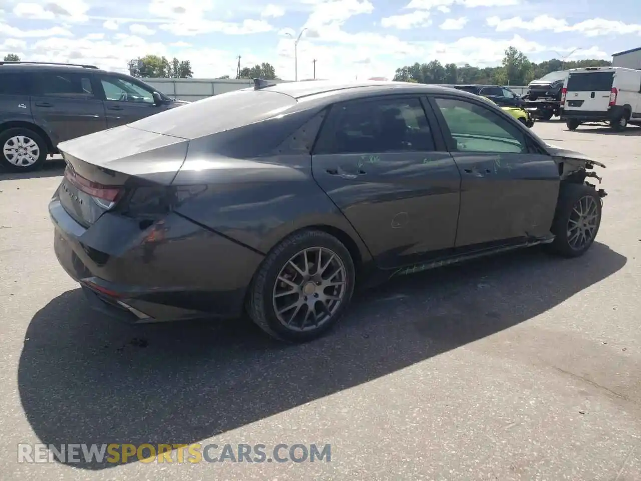3 Photograph of a damaged car 5NPLN4AG4MH006068 HYUNDAI ELANTRA 2021