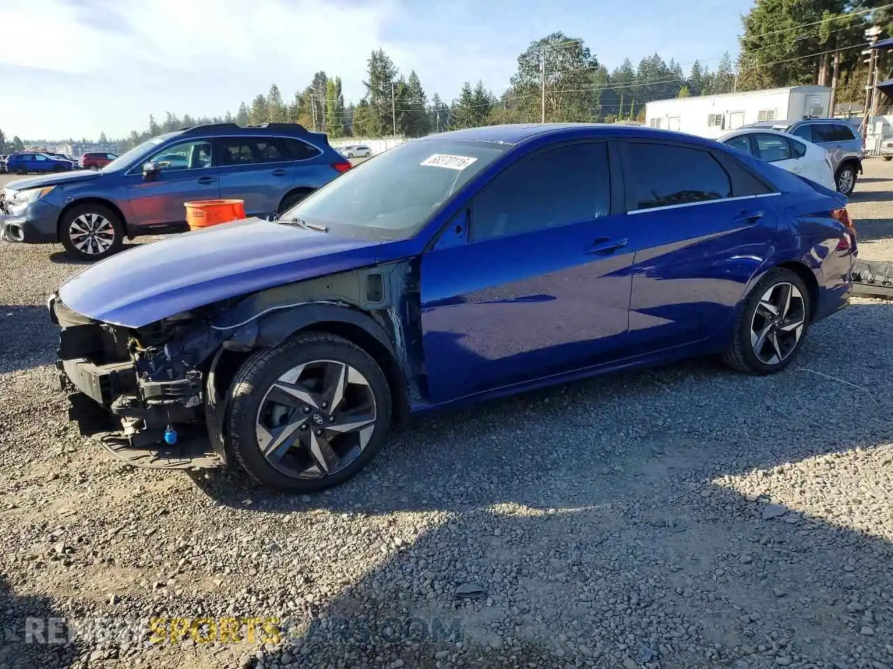 1 Photograph of a damaged car 5NPLN4AG4MH025350 HYUNDAI ELANTRA 2021