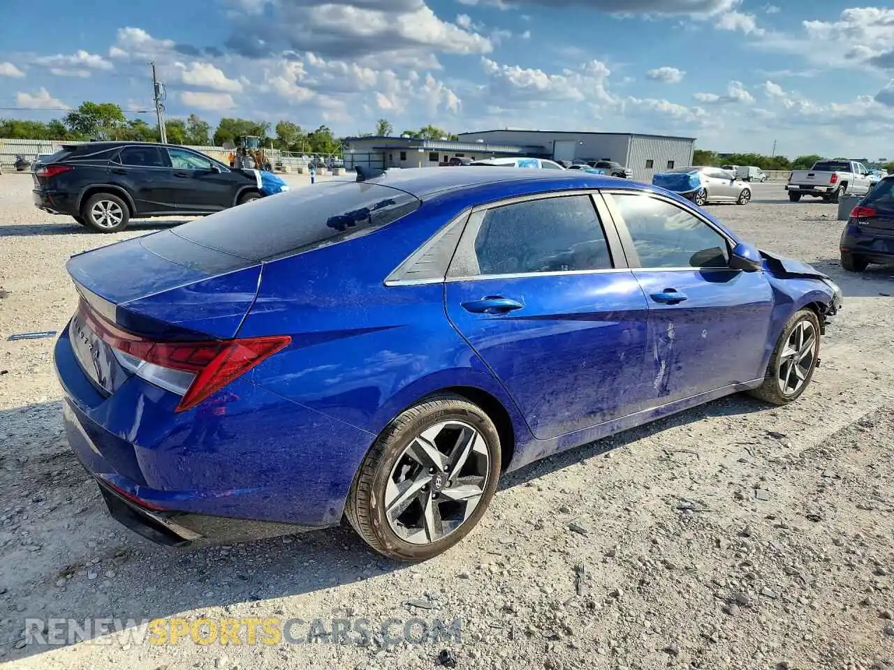 3 Photograph of a damaged car 5NPLN4AG5MH043162 HYUNDAI ELANTRA 2021
