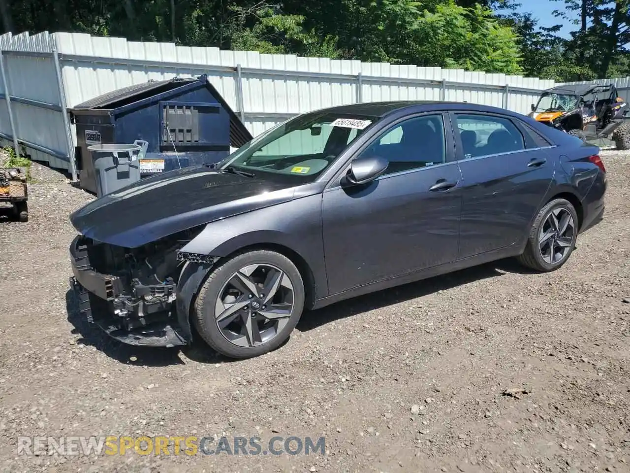 1 Photograph of a damaged car 5NPLN4AG6MH011885 HYUNDAI ELANTRA 2021