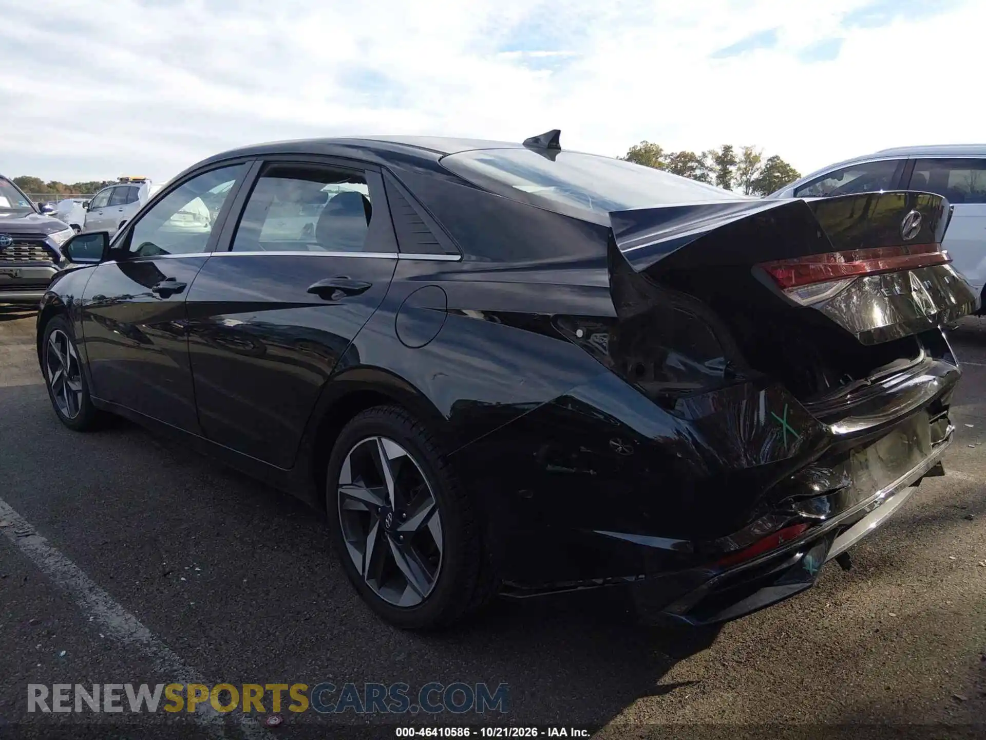 3 Photograph of a damaged car 5NPLN4AG6MH020764 HYUNDAI ELANTRA 2021