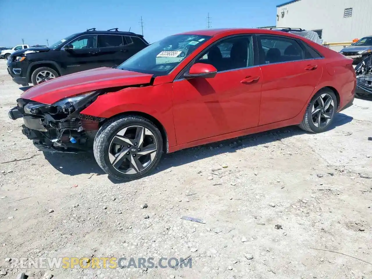 1 Photograph of a damaged car 5NPLN4AG6MH027259 HYUNDAI ELANTRA 2021