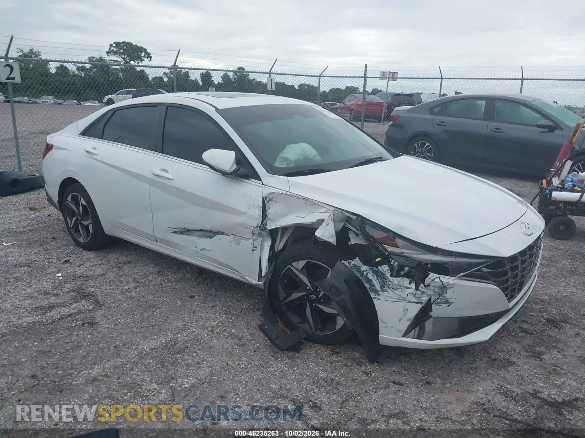 1 Photograph of a damaged car 5NPLN4AG7MH007781 HYUNDAI ELANTRA 2021