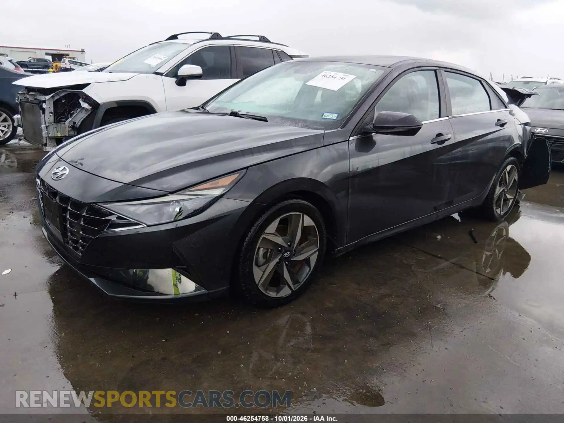 2 Photograph of a damaged car 5NPLN4AG7MH042272 HYUNDAI ELANTRA 2021