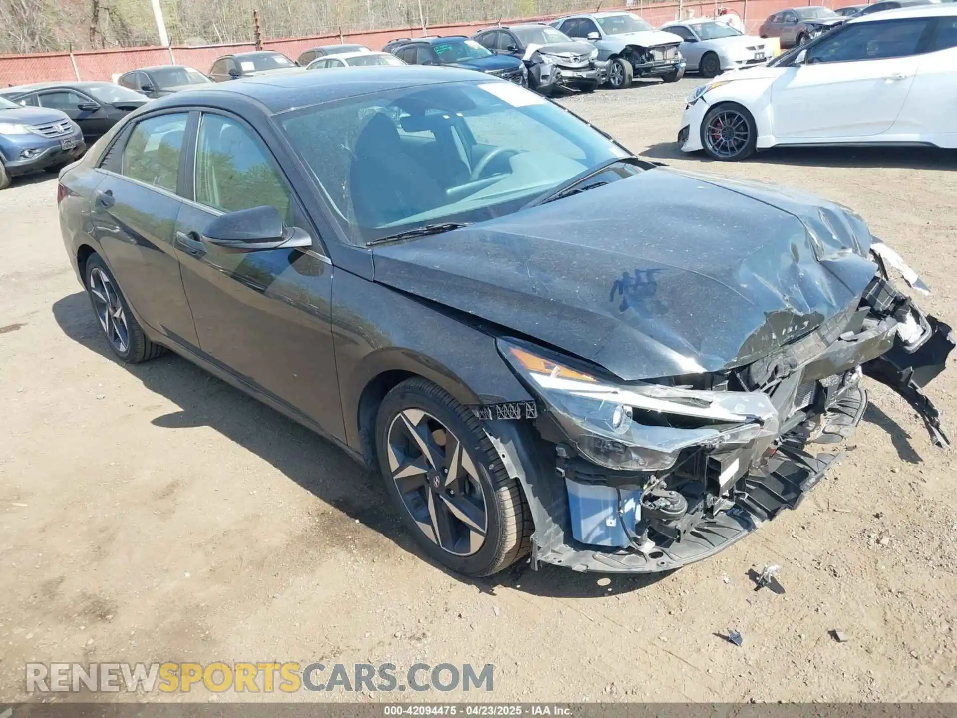1 Photograph of a damaged car 5NPLN4AG8MH008776 HYUNDAI ELANTRA 2021
