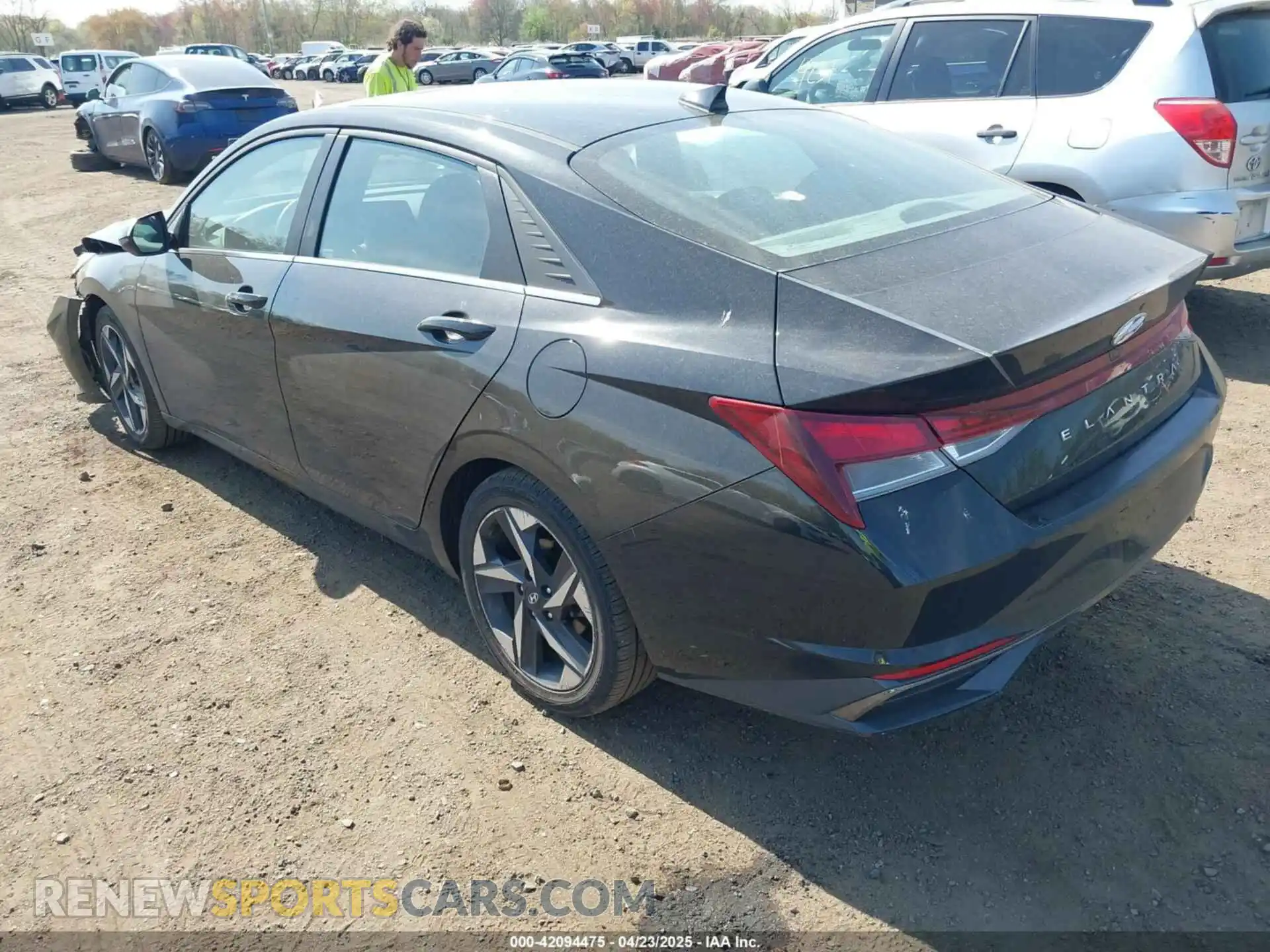3 Photograph of a damaged car 5NPLN4AG8MH008776 HYUNDAI ELANTRA 2021