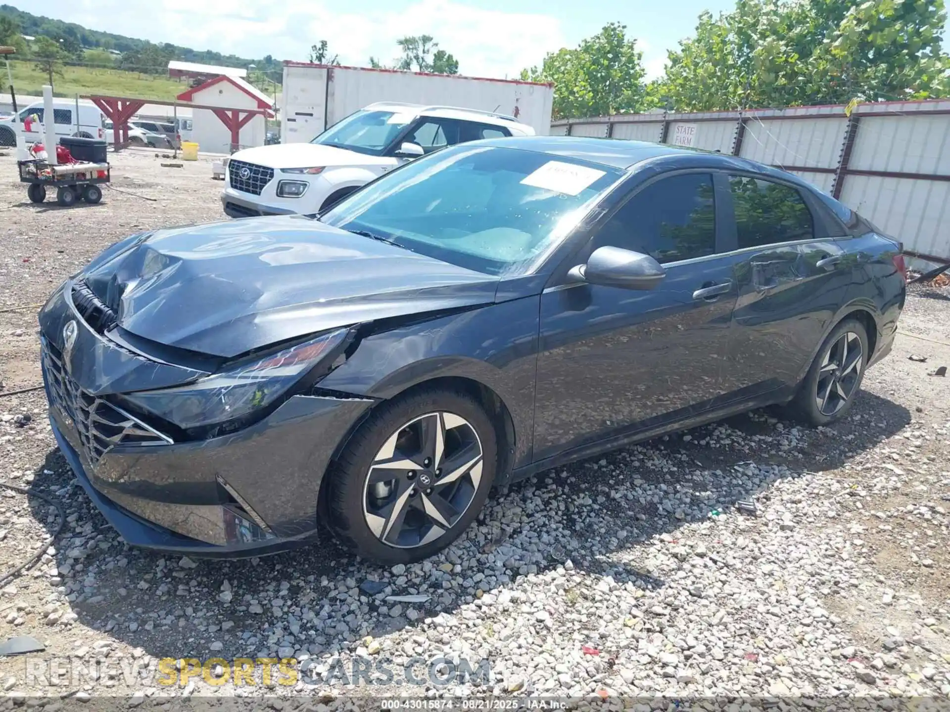 2 Photograph of a damaged car 5NPLN4AG8MH009801 HYUNDAI ELANTRA 2021
