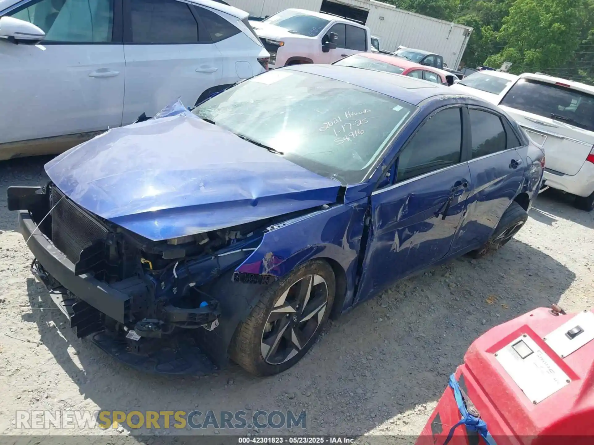 2 Photograph of a damaged car 5NPLN4AG8MH020572 HYUNDAI ELANTRA 2021