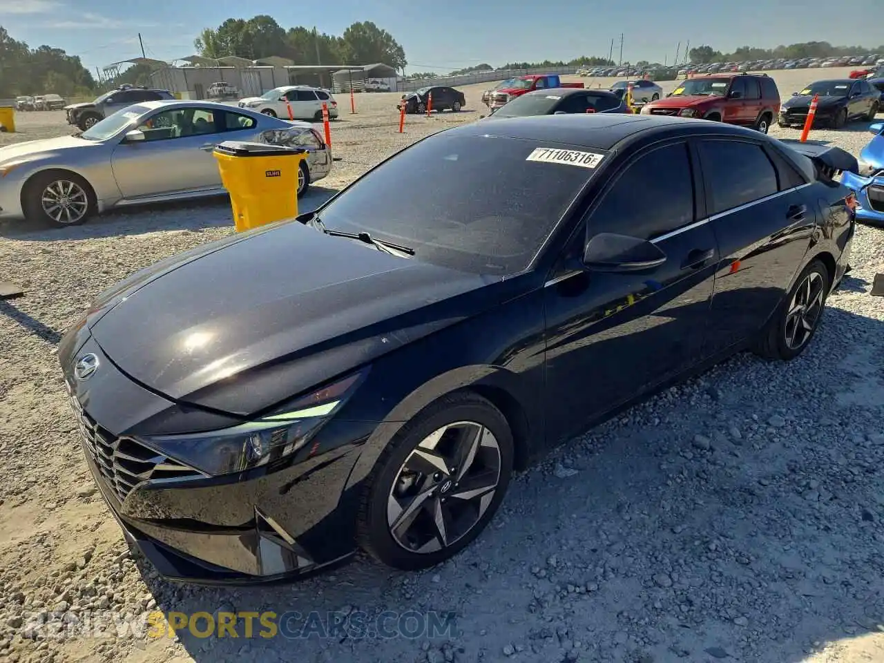 1 fotografías del automóvil dañado 5NPLN4AG8MH029935 HYUNDAI ELANTRA 2021