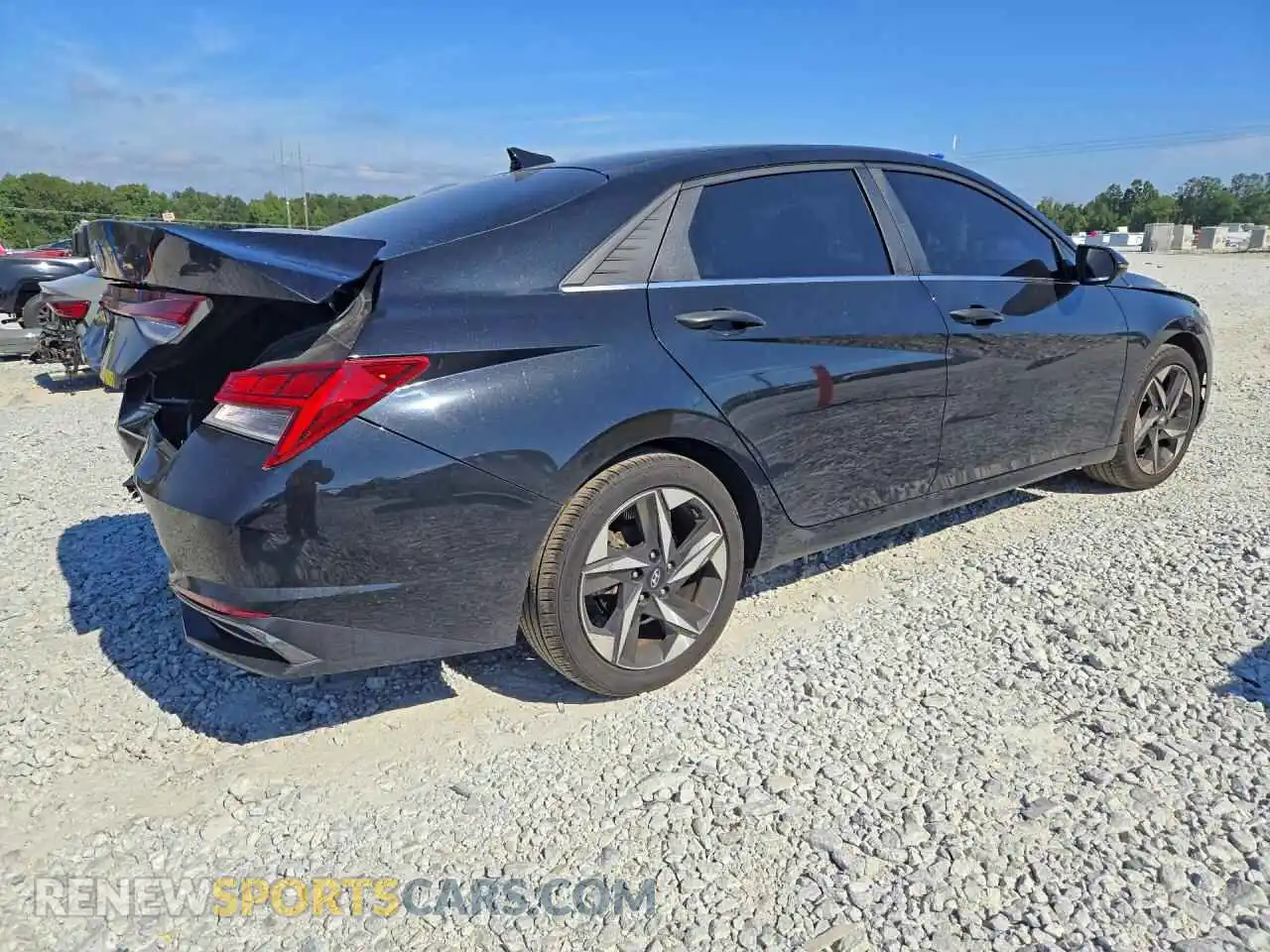 3 fotografías del automóvil dañado 5NPLN4AG8MH029935 HYUNDAI ELANTRA 2021