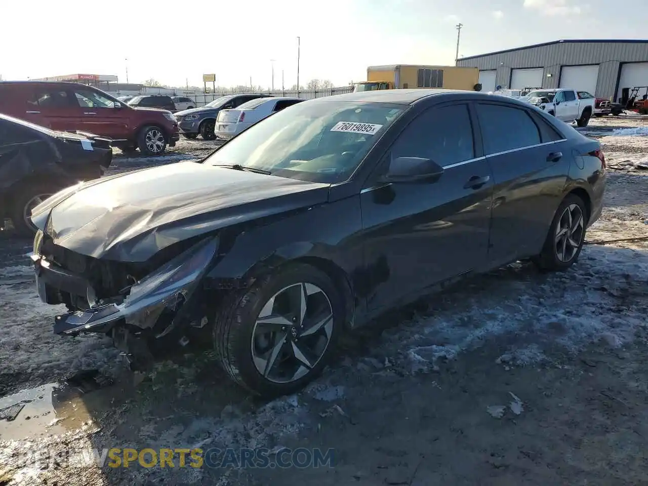 1 Photograph of a damaged car 5NPLN4AG8MH037212 HYUNDAI ELANTRA 2021